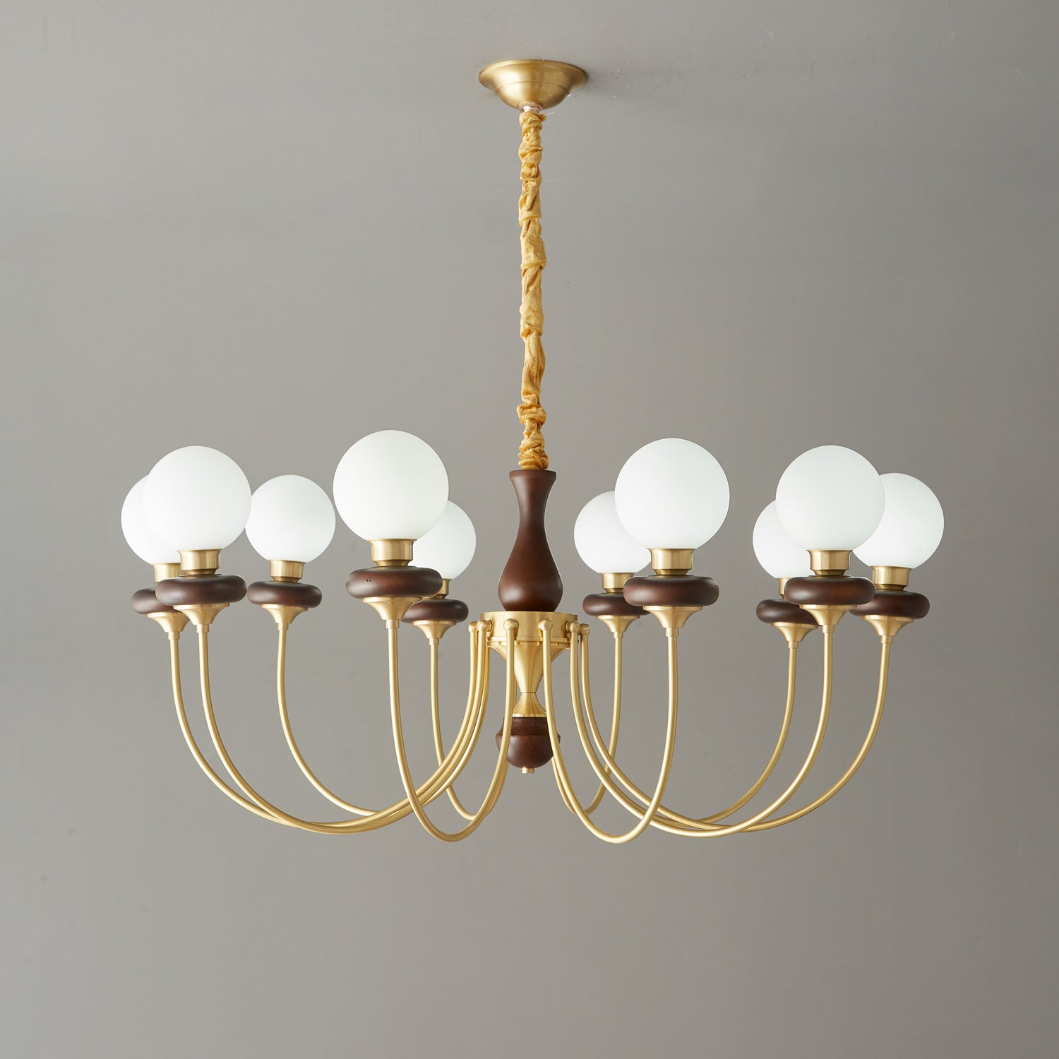 Bellagio Arc Chandelier - Modern Crystal Ceiling Light Fixture for Dining Room, Living Room & Bedroom | Elegant Lighting for Home Decor & Interior Design