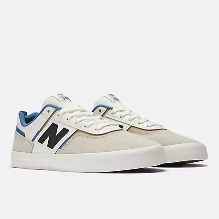 New Balance Numeric Jamie Foy 306 Skateboarding Shoes for Men - White/Grey Blue - Durable & Comfortable Sneakers for Street Skating & Casual Wear