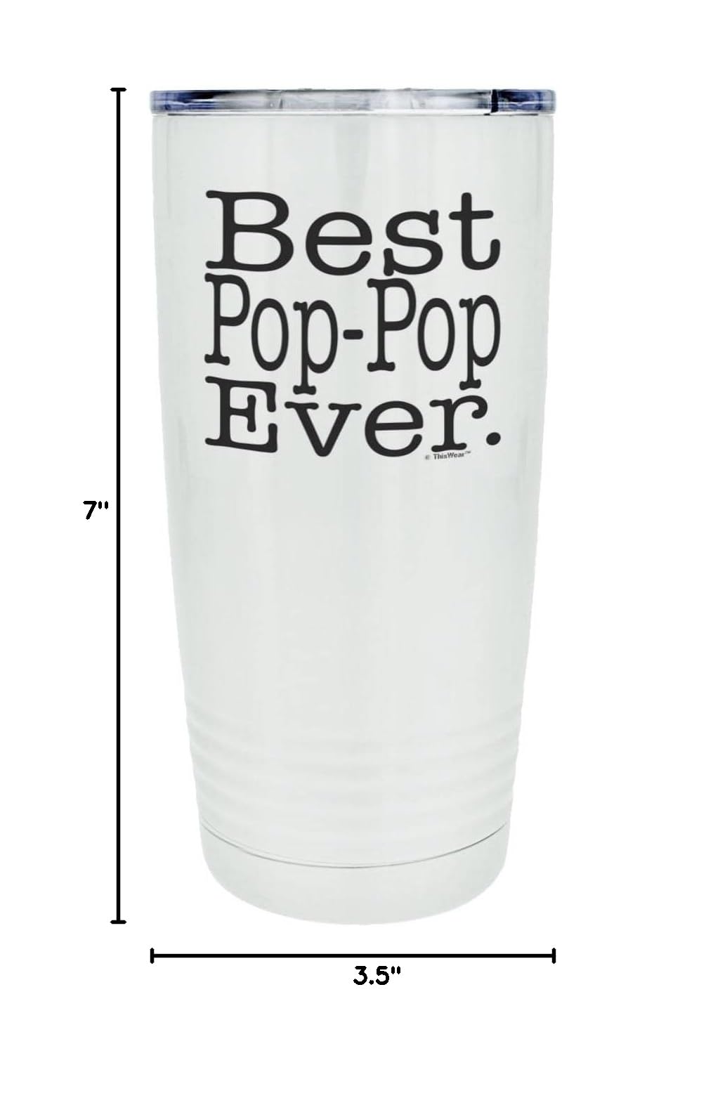 Premium 20oz Stainless Steel Insulated Travel Mug with Lid - White - Leak Proof & Temperature Retention - Perfect for Coffee, Tea & Hot/Cold Beverages - Ideal for Commuting, Office & Outdoor Adventures
