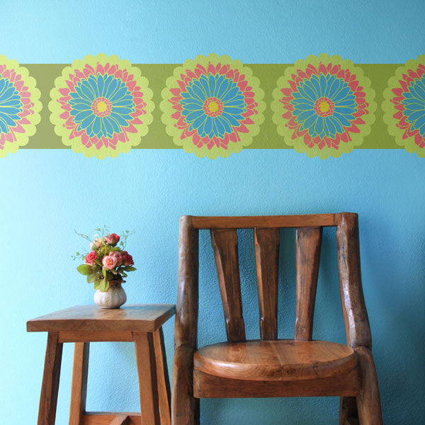 Daisy Dot Flower Wall Art Stencil Set - Reusable DIY Painting Templates for Home Decor, Nursery, and Craft Projects | Perfect for Walls, Furniture, and Fabric Painting