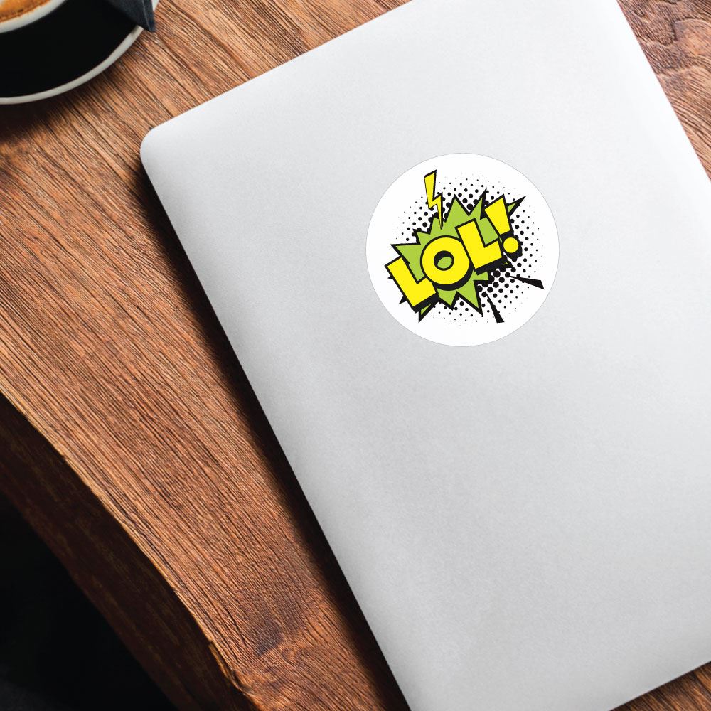 Funny Lol Sticker Decal for Laptops, Water Bottles & Notebooks - Cute Vinyl Decals for Personalizing Your Devices