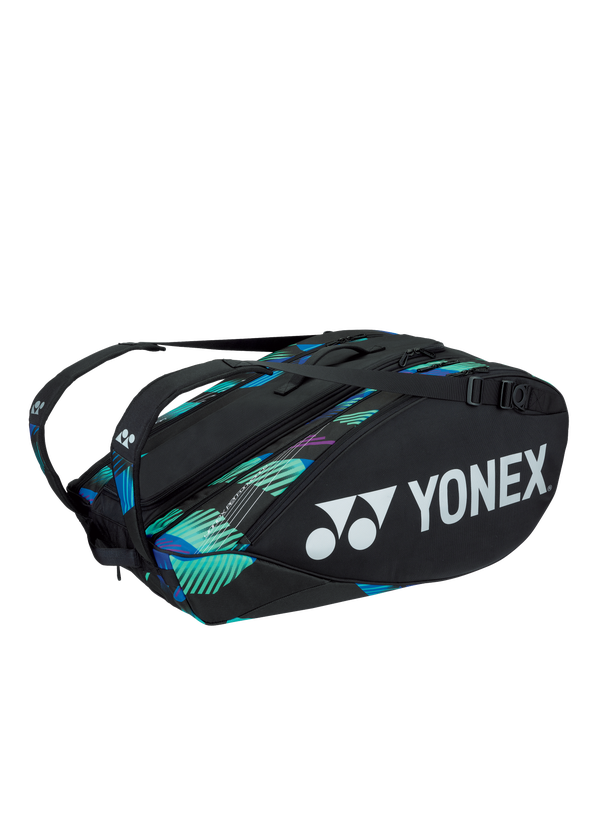 Yonex Pro Racket Bag BAG92229 Green & Purple (9-Piece Set) - Premium Tennis & Badminton Gear for Players & Coaches