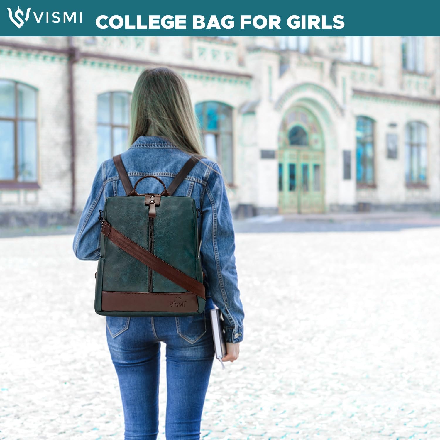 VISMIINTREND Women's Leather Backpack - Stylish 13