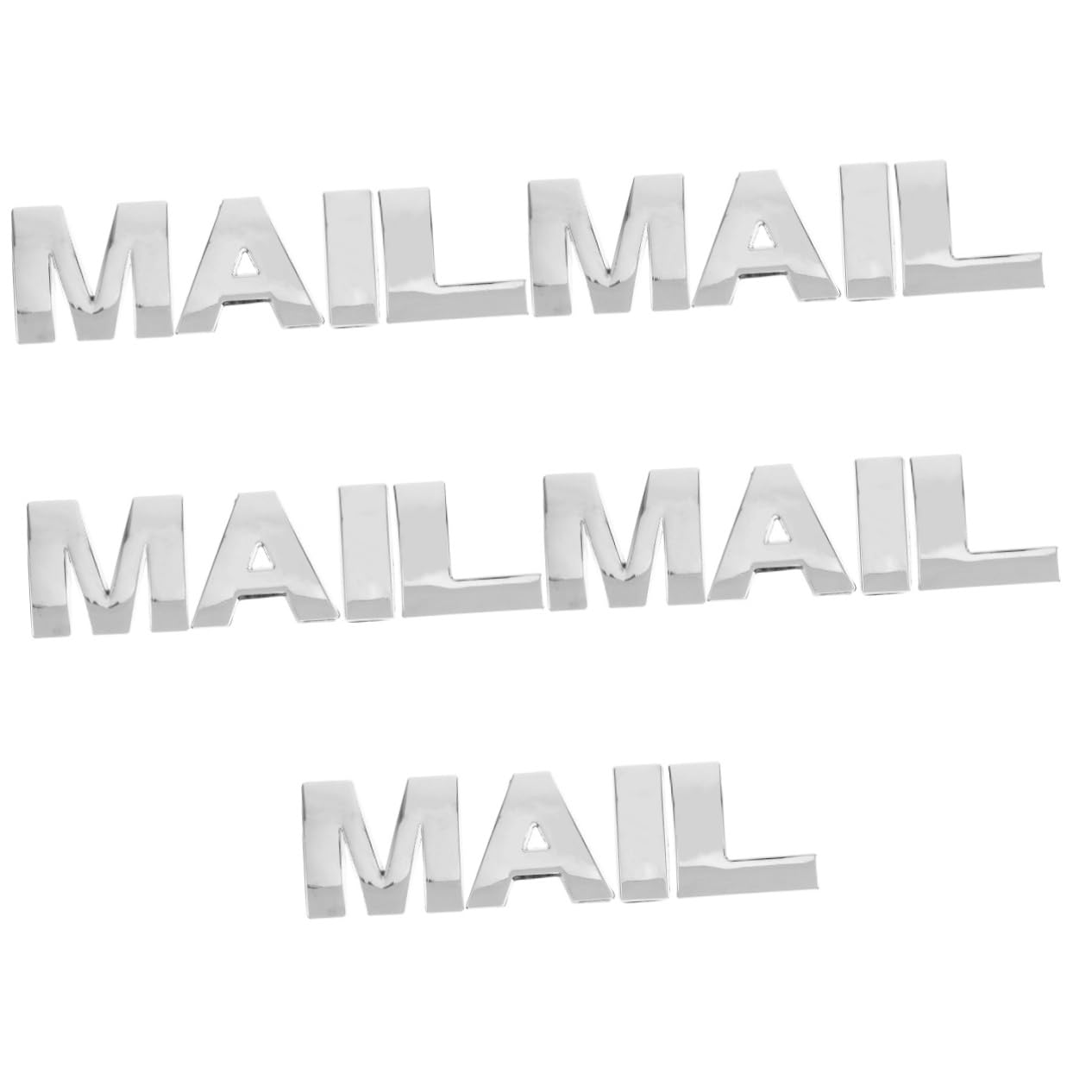 BESPORTBLE 3D Letters - 20 Pcs Mailbox Logo Emblems & Car Stickers - Waterproof Vinyl Letter Stickers for Mailbox, Vehicles, Windows - Perfect for Home Decor, Business Branding & Personalized Gifts