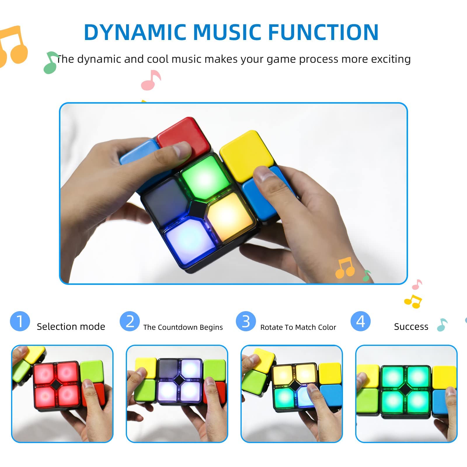 **Electronic Handheld Game - 4-in-1 Logic Puzzle & Fidget Toy for Kids Ages 6-12 | Flip & Slide Brain Teaser with 4 Game Modes | Fun Stress Relief & Travel Toy for Boys & Girls | Perfect Gift for Birthday & Classroom**