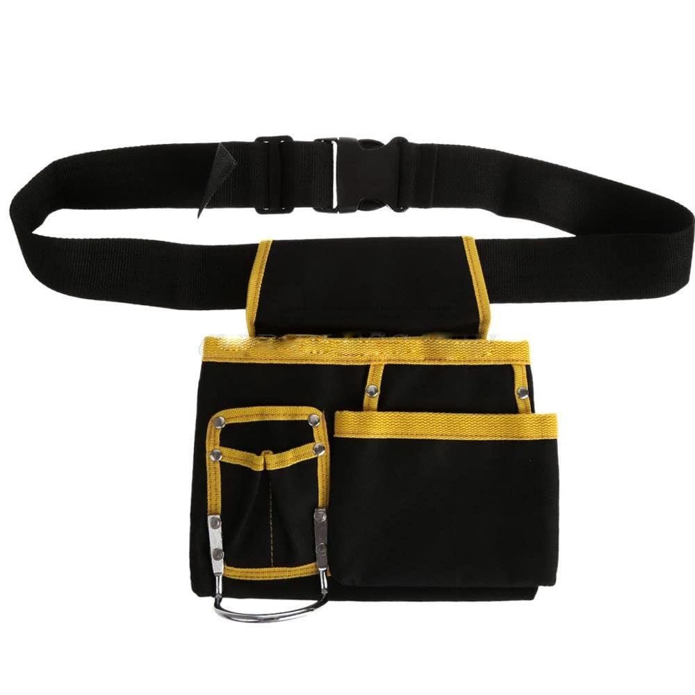 Heavy Duty Electrician Tool Belt - Multi-Pocket Waist Pouch for Tools & Accessories | Durable Polyester Construction (270x250mm) | Perfect for Electricians, Contractors & DIY Home Improvement Projects