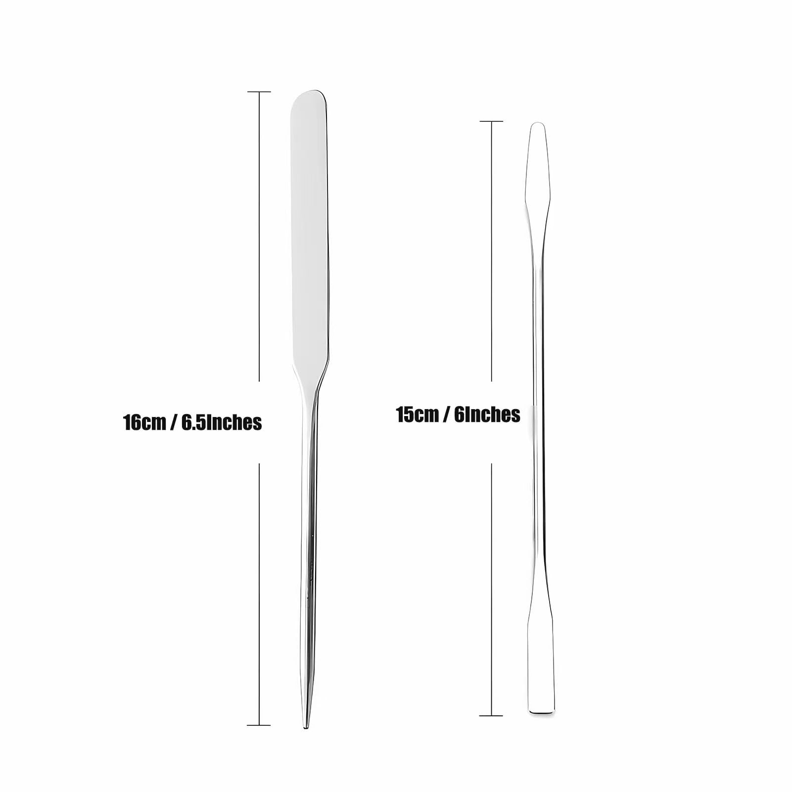 Premium Korean Stainless Steel Picasso Makeup Spatula Set - 2 Pack, Durable & Hygienic Cosmetic Spatula for Foundation, Creams & Skincare - Perfect for Makeup Artists & DIY Beauty Enthusiasts