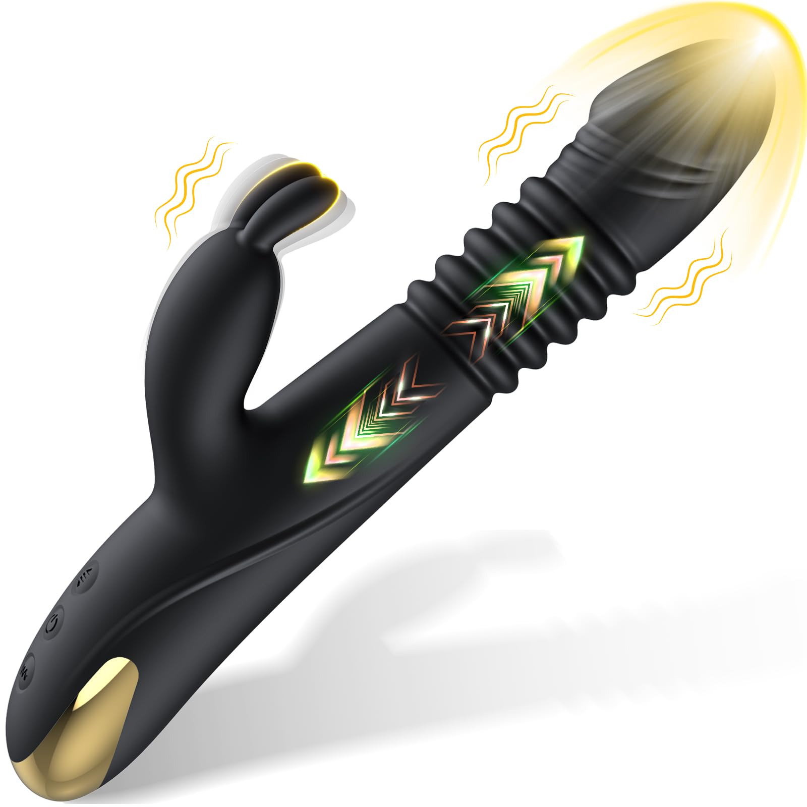 Premium Rabbit Vibrator for Women - Dual Stimulation Clitoral & G-Spot Massager - Waterproof Rechargeable Silicone Adult Sex Toy for Couples & Solo Play - Perfect for Valentine's Day & Romantic Nights
