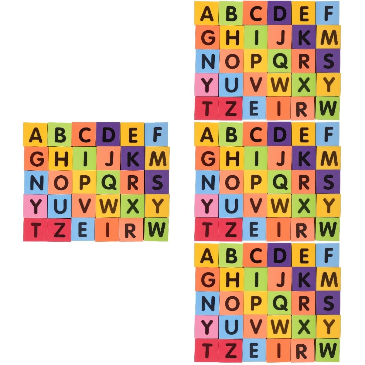 VICASKY 120 Pcs Kids Bath Toys - Foam Building Blocks with ABC Letters, Fun Pool & Shower Toys for Toddlers, Safe Floating Educational Play for Bathtime, Swimming & Learning Alphabet