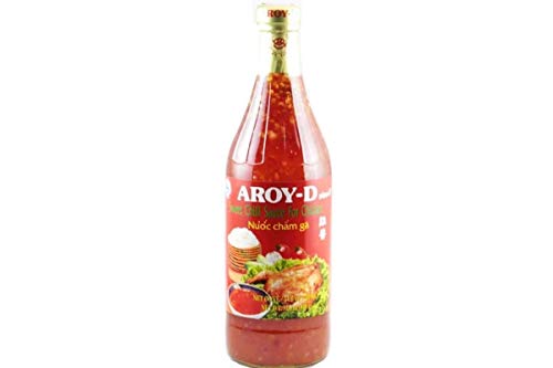 Aroy-D Sweet Chili Sauce for Chicken - 32.5 oz (Pack of 3) | Thai Dipping Sauce for Wings, Spring Rolls & Stir Fry | Perfect for Asian Cooking & BBQ