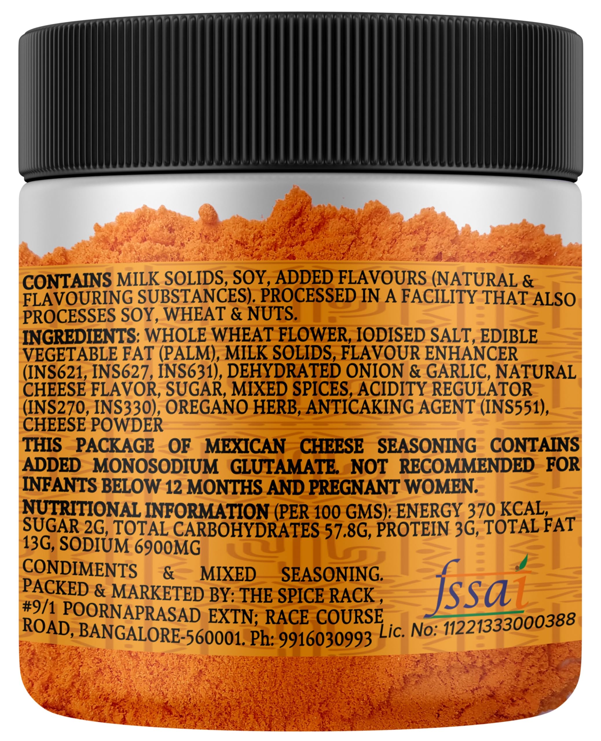 Humble Craft Mexican Cheese Popcorn Seasoning Powder - 100g | Fajita, Taco, Nachos & Burrito Seasoning | Perfect for Popcorn, Fries, Tortillas & Enchiladas | Authentic Cheese Flavor for Snacks & Mexican Dishes
