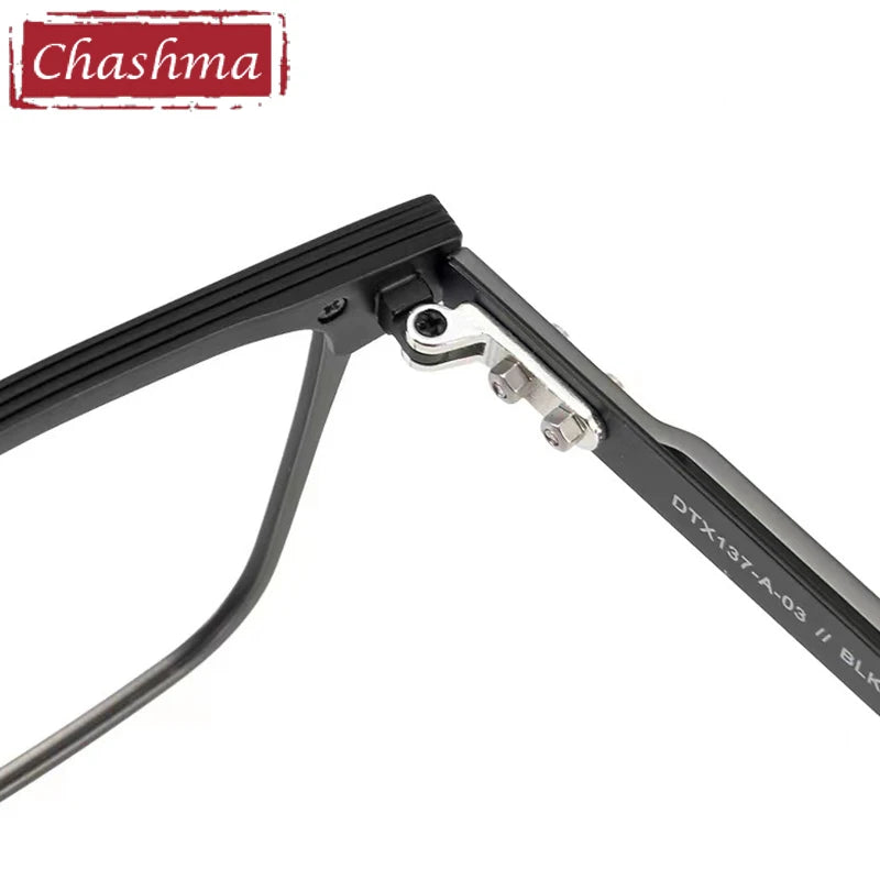 Stylish Men's Full Rim Square Acetate Titanium Eyeglasses Frame - Lightweight & Durable for Work, Reading & Everyday Wear (Model 151)