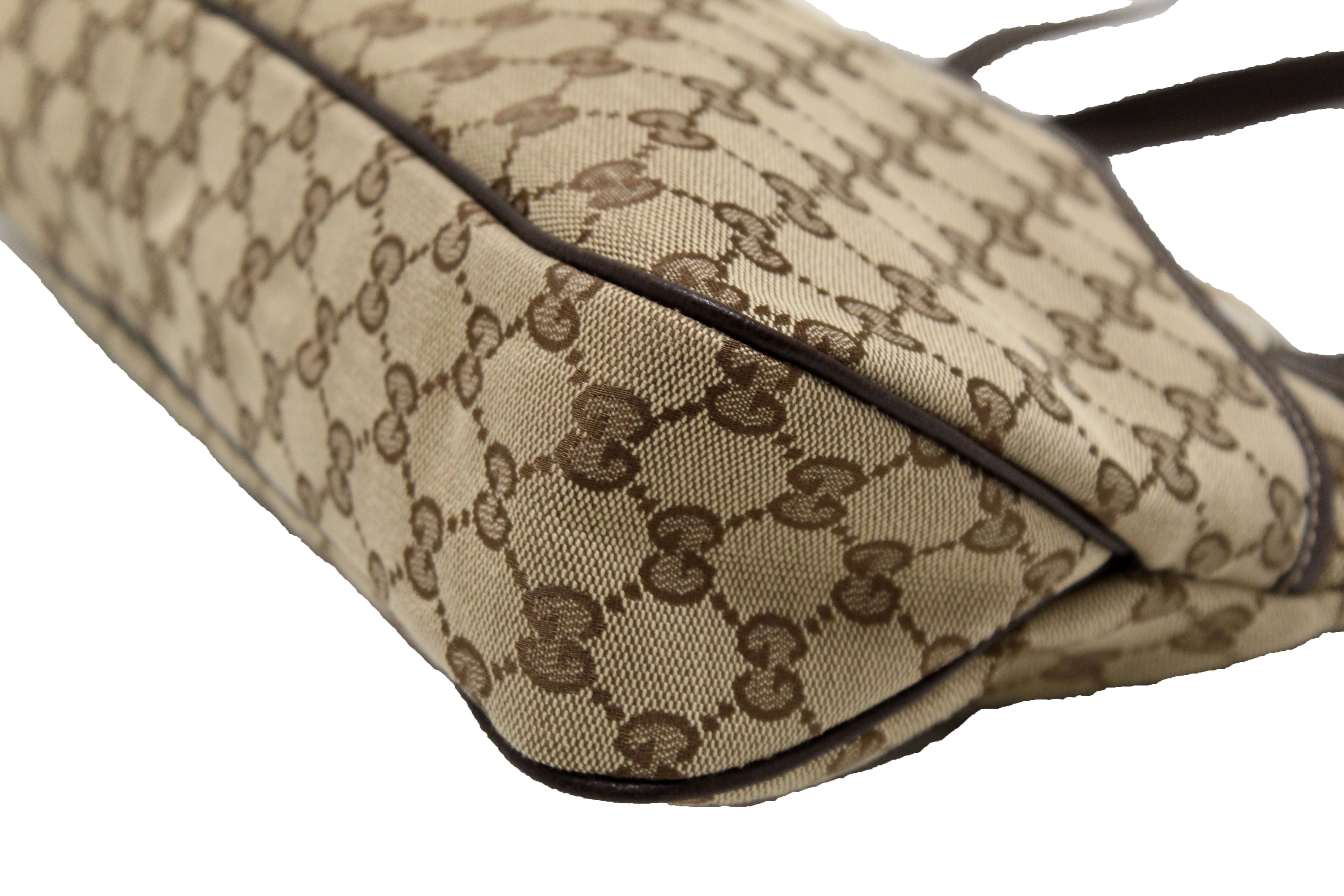 Authentic Gucci GG Canvas Shoulder Tote Bag in Brown | Luxury Designer Handbag for Women | Perfect for Work, Travel & Everyday Use