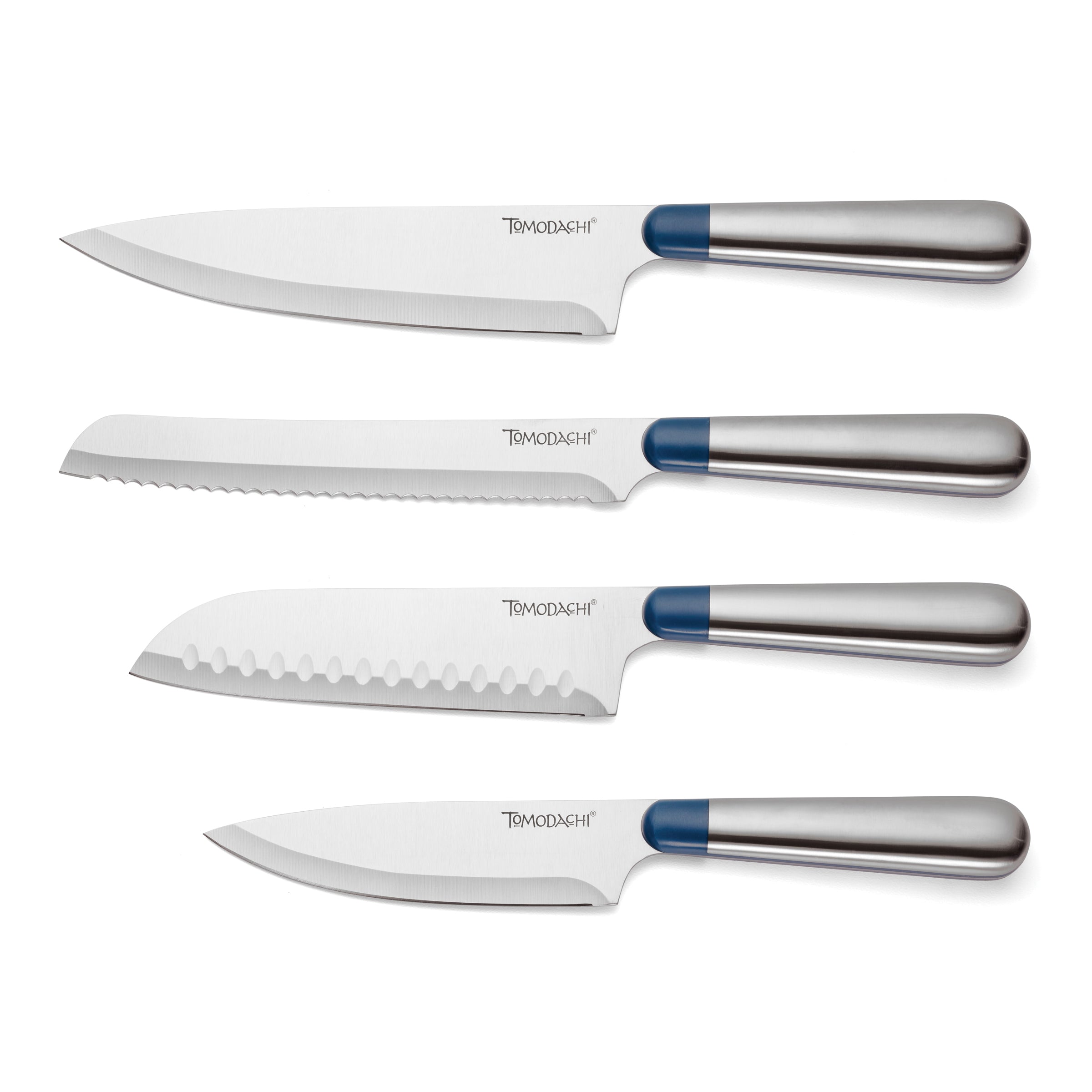 Premium 5-Piece Acacia Wood Bristle Block Cutlery Set - Knife Fork Spoon Set for Steak, BBQ, and Everyday Dining - Perfect for Home Kitchen & Restaurant Use