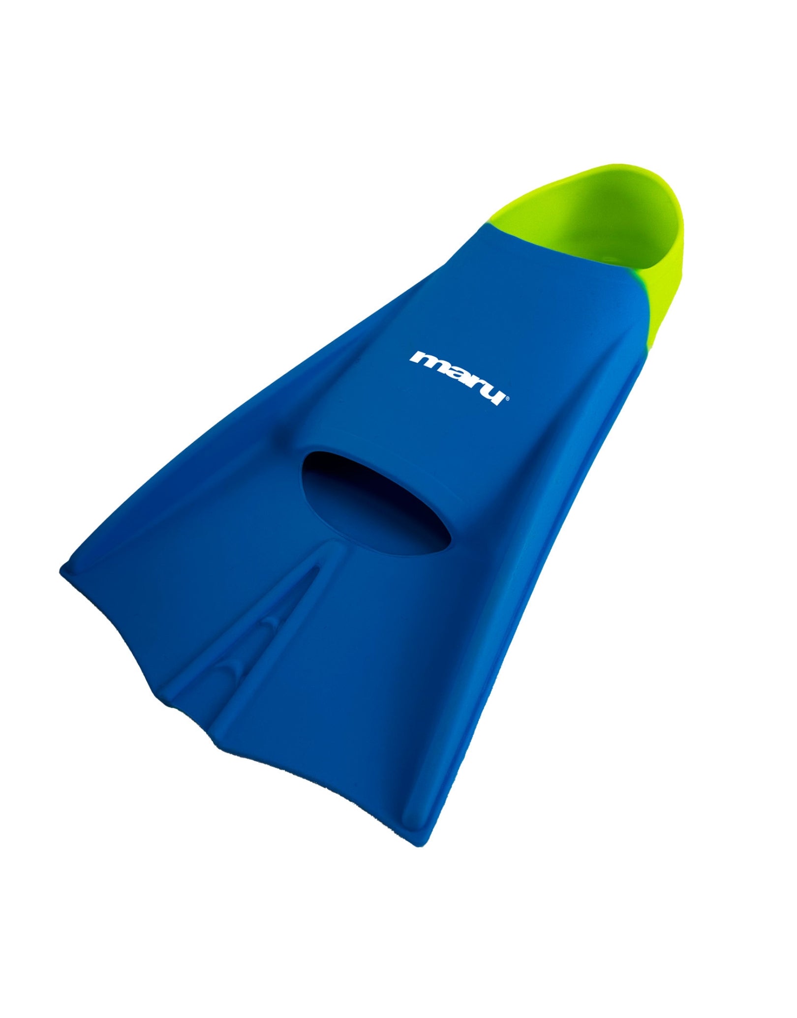 Professional Swim Training Fins - Blue & Lime Color for Adults & Kids - Improve Swimming Technique & Speed - Perfect for Pool, Ocean & Swim Training