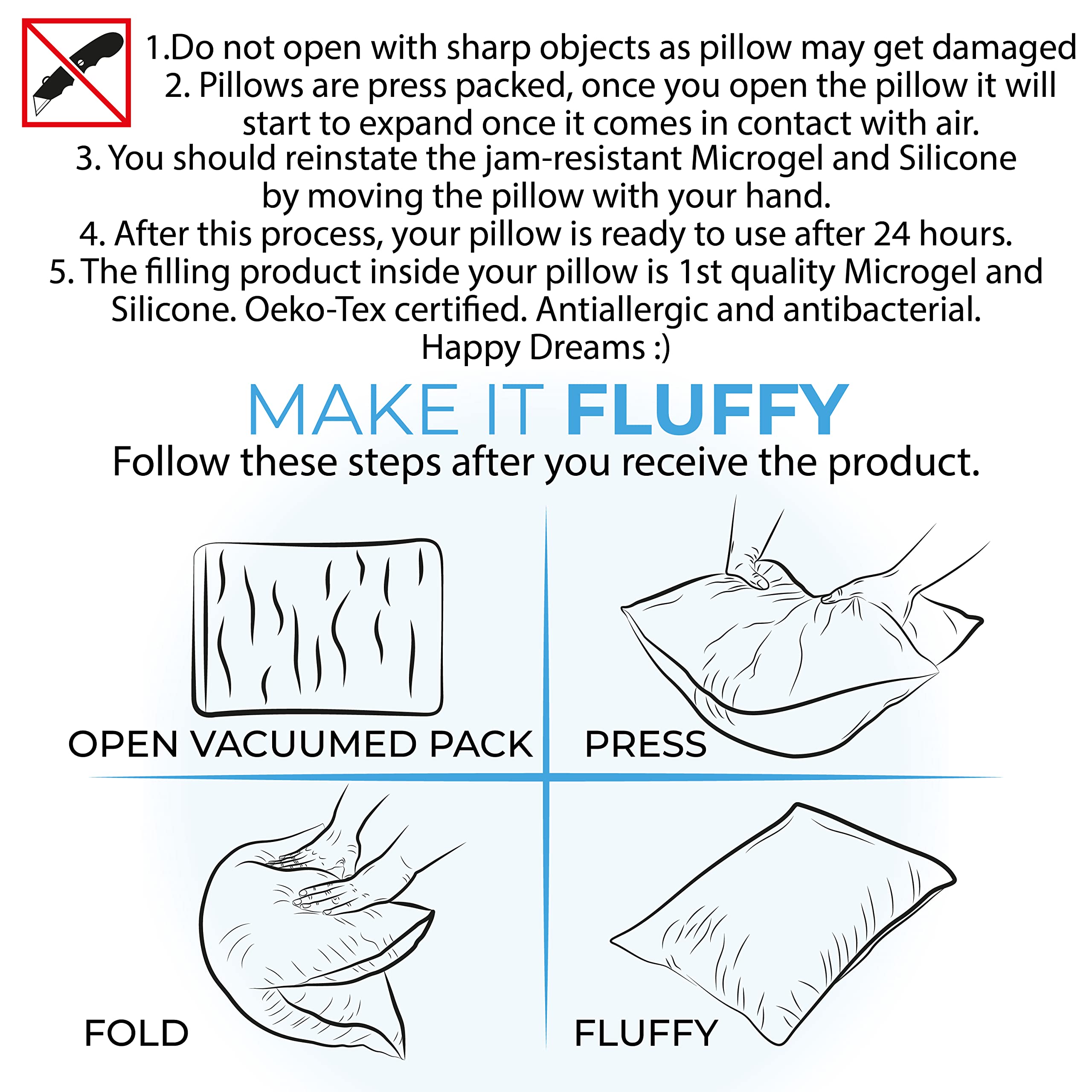 Premium 12-Pack Queen Size Diamond Elegant Bed Pillows - Luxury Hotel Quality Pillows for Side, Back & Stomach Sleepers - 100% Cotton Cover & Washable Microfiber Fill - Perfect for Home, Hotel, and Airbnb Use