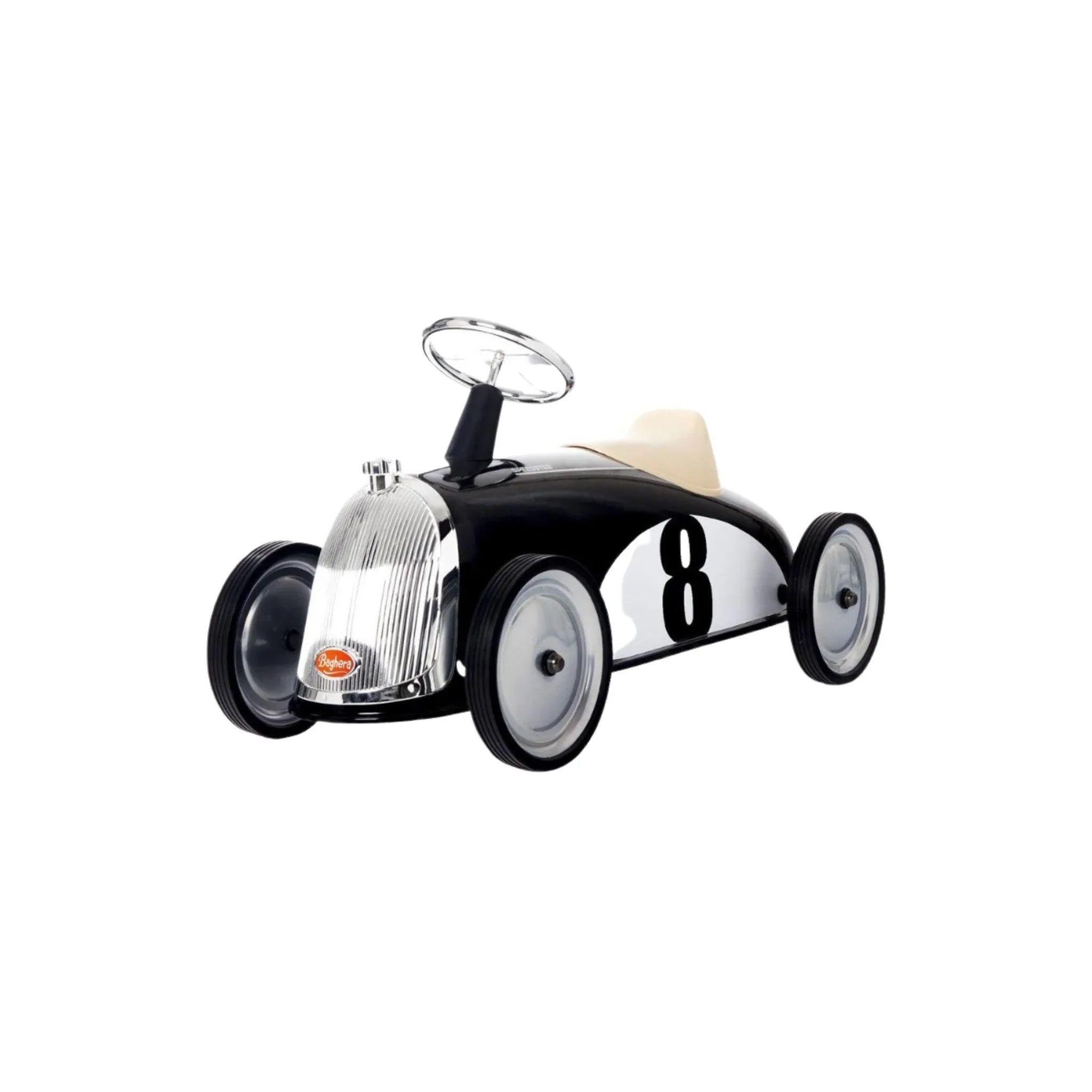 Black Classic Rider Car - Vintage Style Motorcycle Toy for Kids & Collectors - Perfect for Playtime, Birthday Gifts & Display Decor