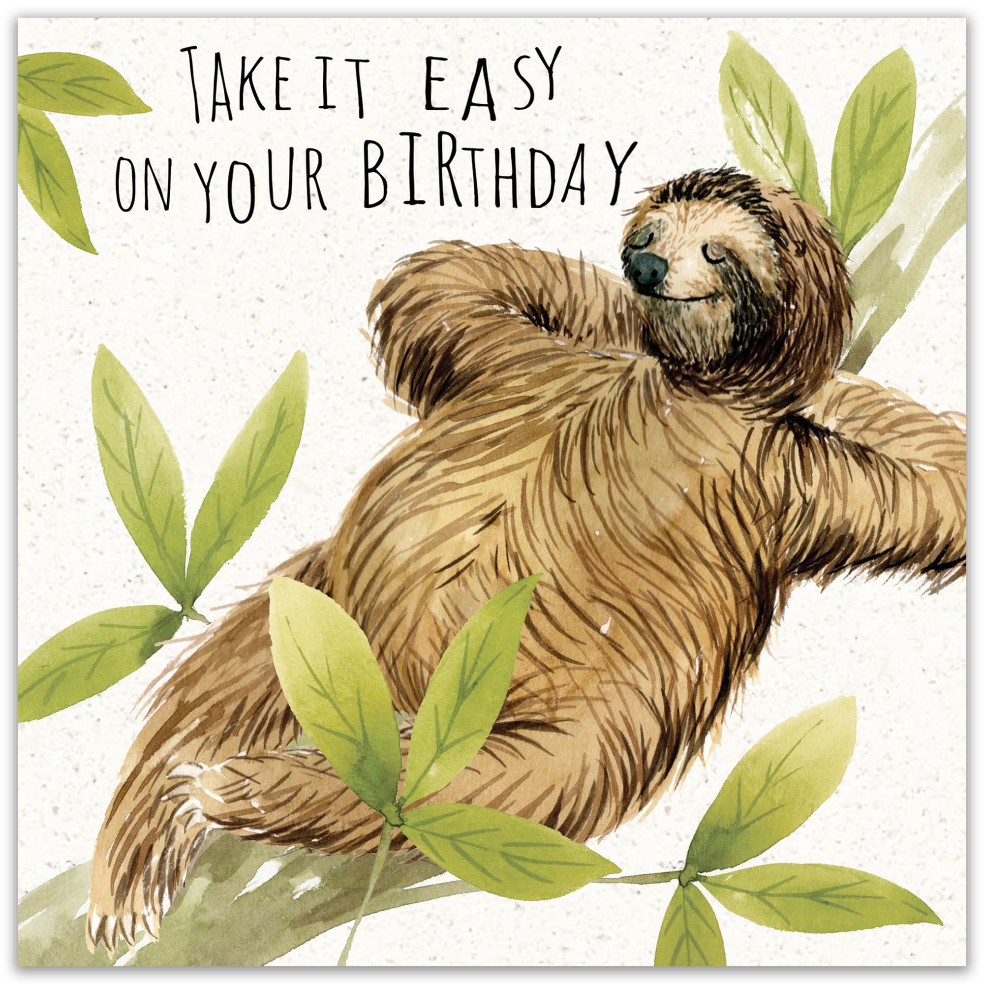 Funny Sloth Birthday Card for Men & Women - Hilarious Sloth-Themed Greeting Card for Him & Her - Perfect for Friends, Coworkers & Family - Great for Office, Home & Party Celebrations
