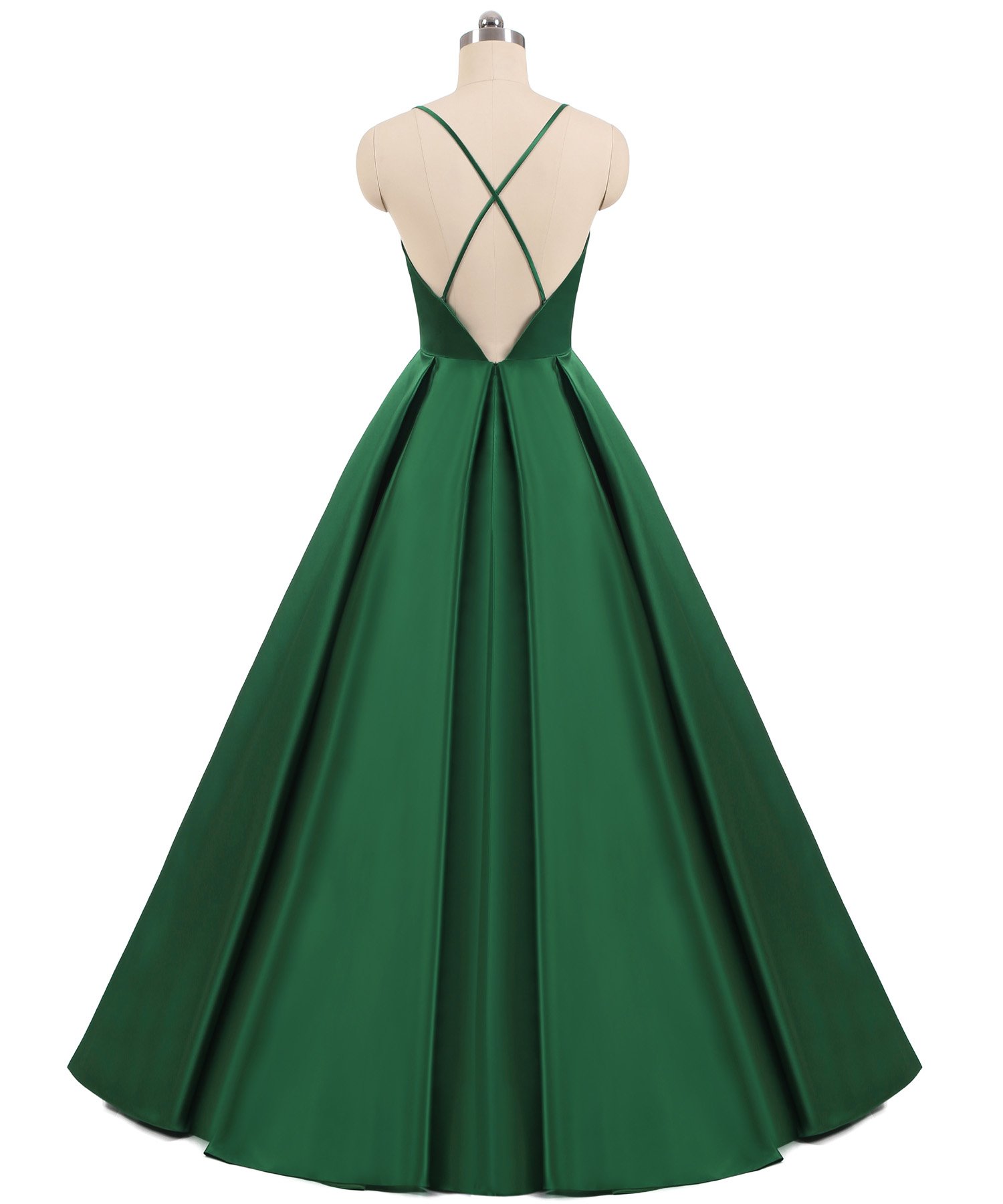 Lemai Backless Deep V Neck Long A-Line Prom Dress - Elegant Evening Gown for Women | Perfect for Homecoming, Formal Parties & Special Occasions