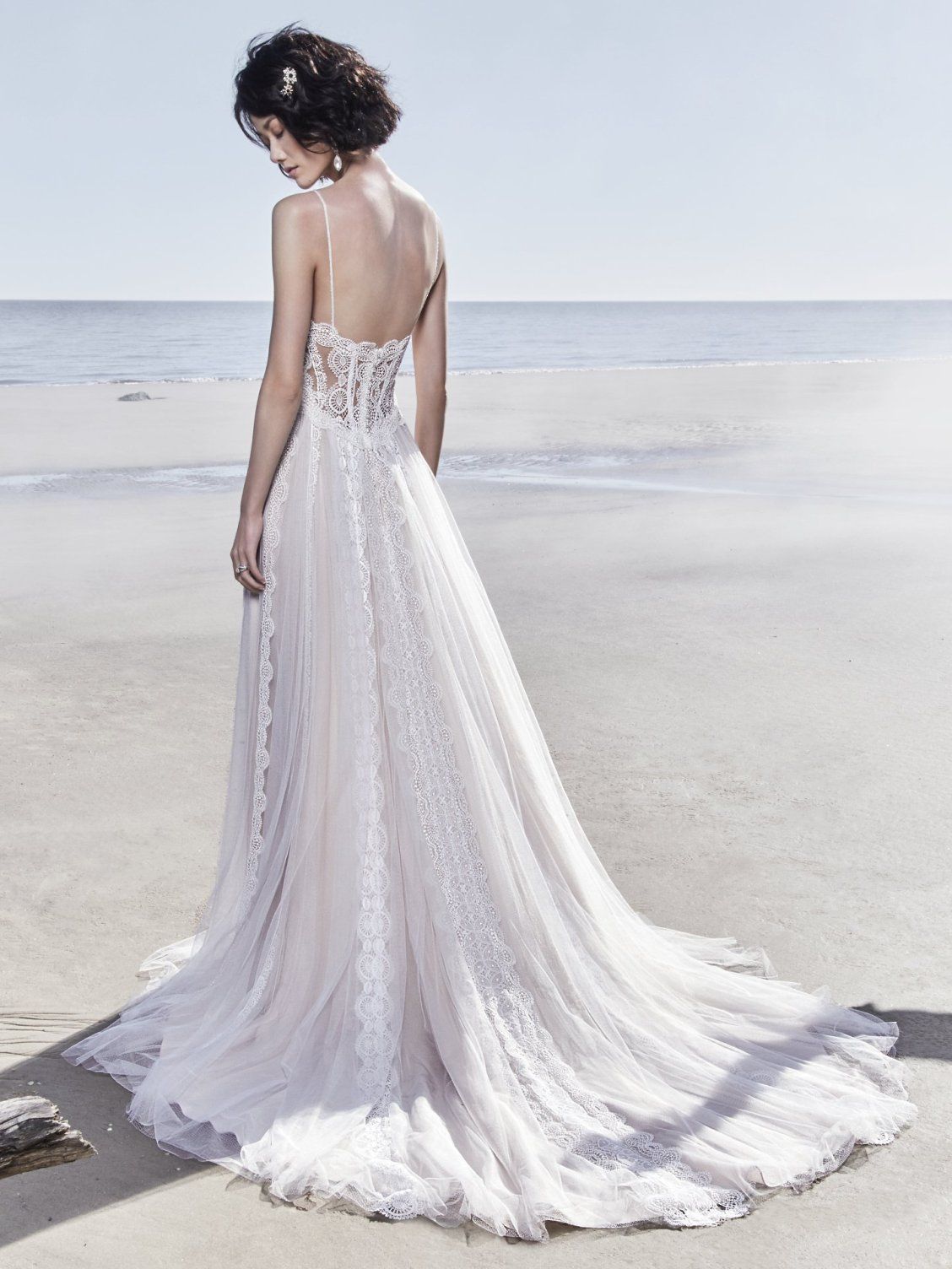 Sottero and Midgley Olson Sample Wedding Gown - Elegant Lace Bridal Dress for Bride, Perfect for Church Ceremony & Outdoor Wedding Photography