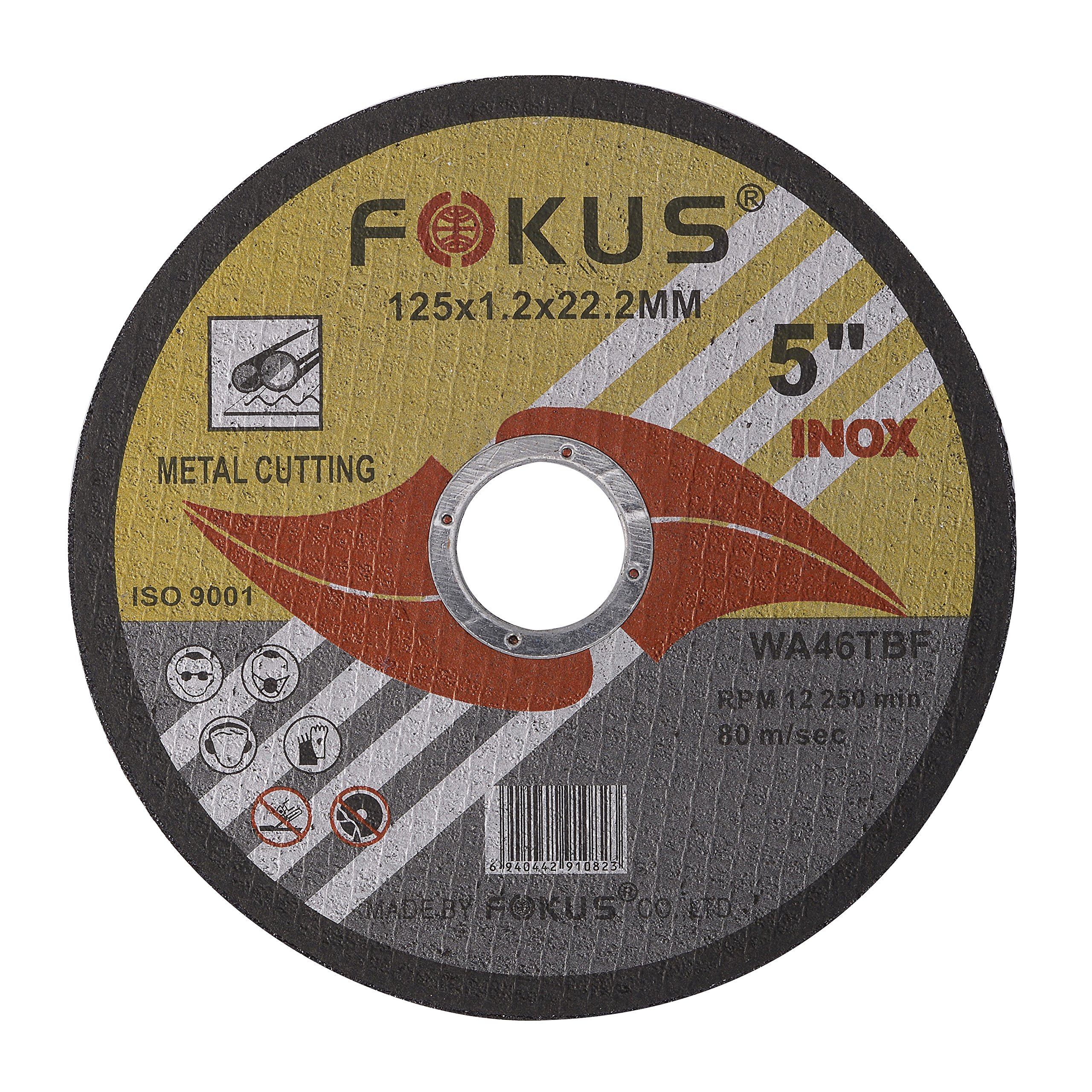 FOKUS 5-Inch Ultra Thin Metal Cutting Discs - 0.045