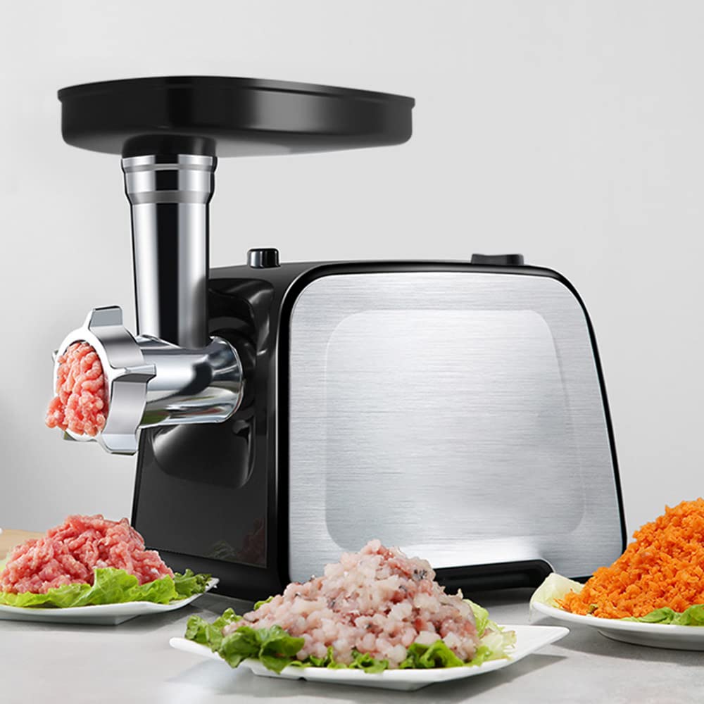 400W Electric Meat Grinder & Sausage Stuffer - Heavy Duty Mincer Machine with 2 Size Plates for Home Kitchen, BBQ, Camping & Food Prep