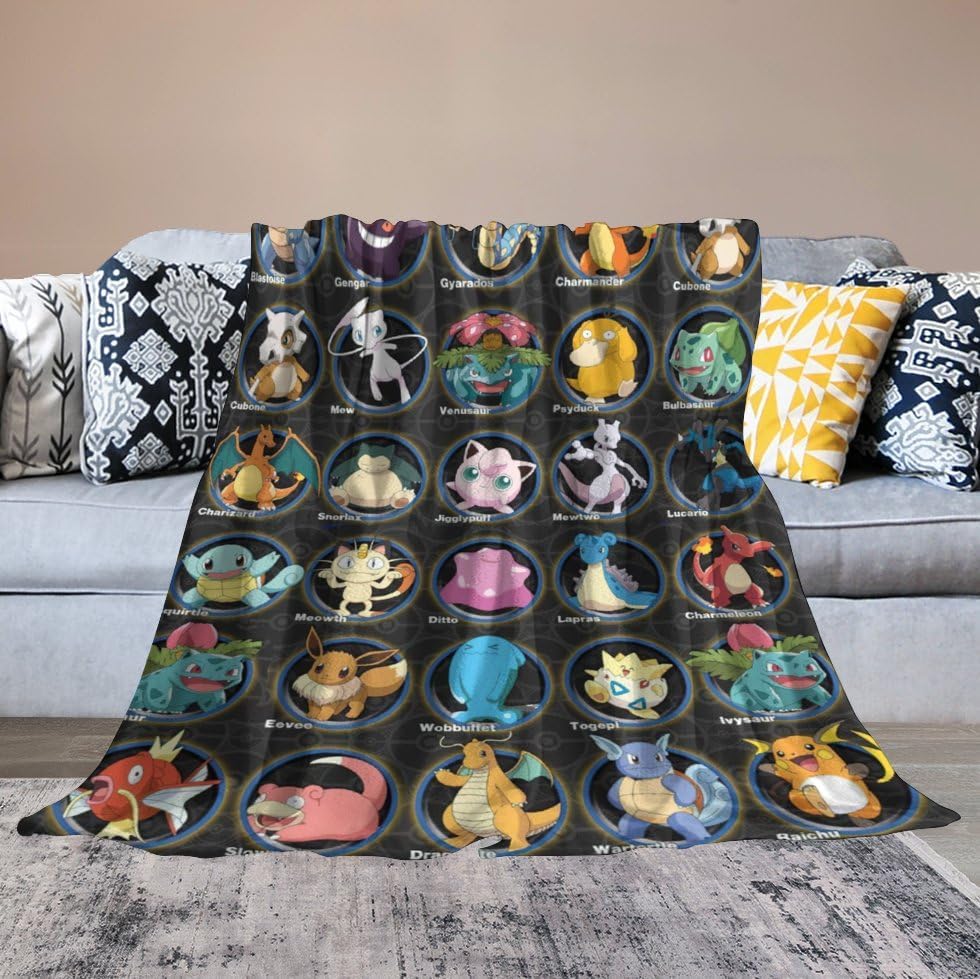 Soft Anime Blanket for Kids - Plush Cozy Throw Blanket 50