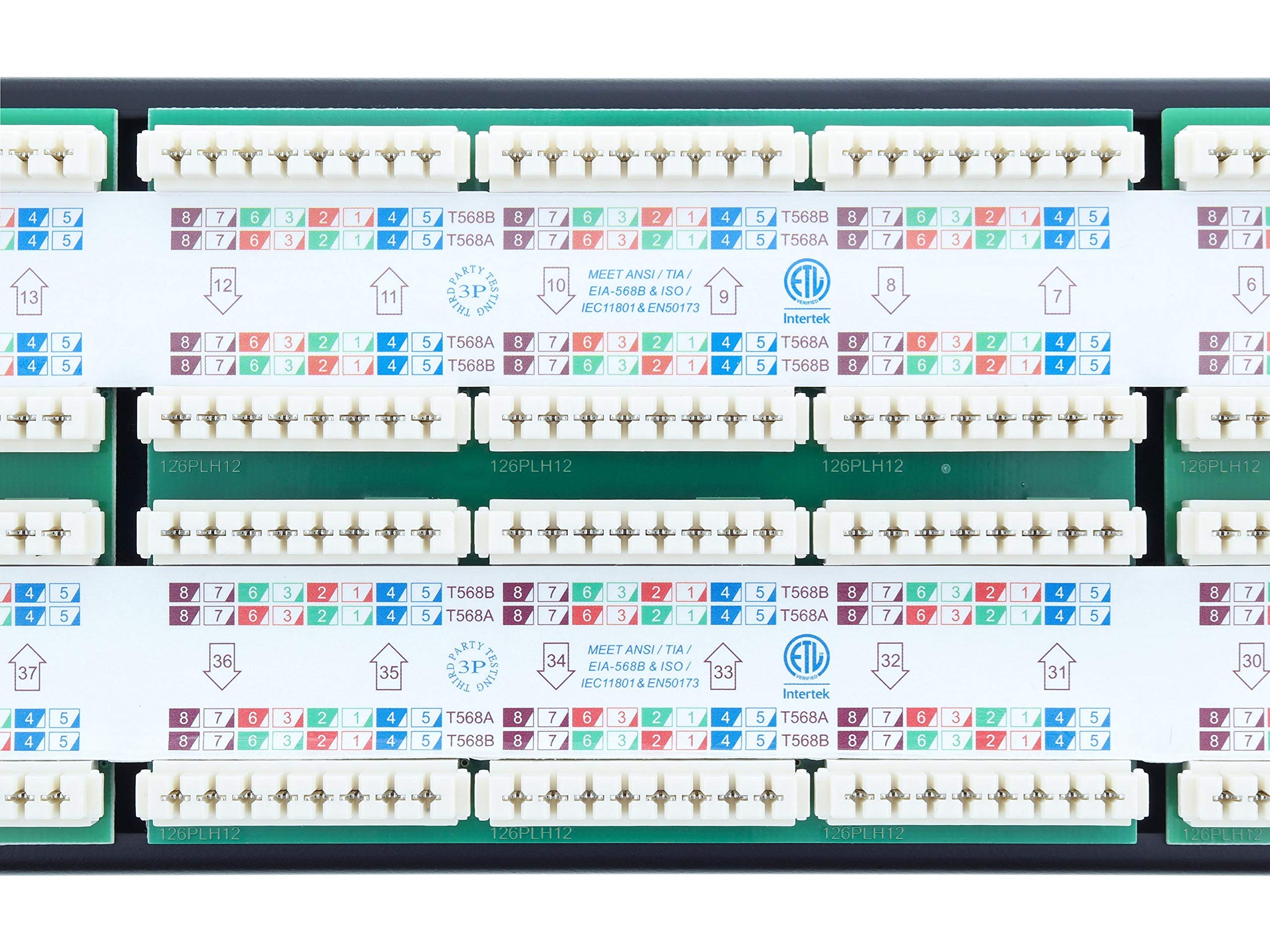Networx 2U 48 Port Cat6 Patch Panel - 19-Inch Rack Mount RJ45 Ethernet Patch Panel for Gigabit & 10G Network Switch - Ideal for Data Centers, Server Rooms & Office Network Installations