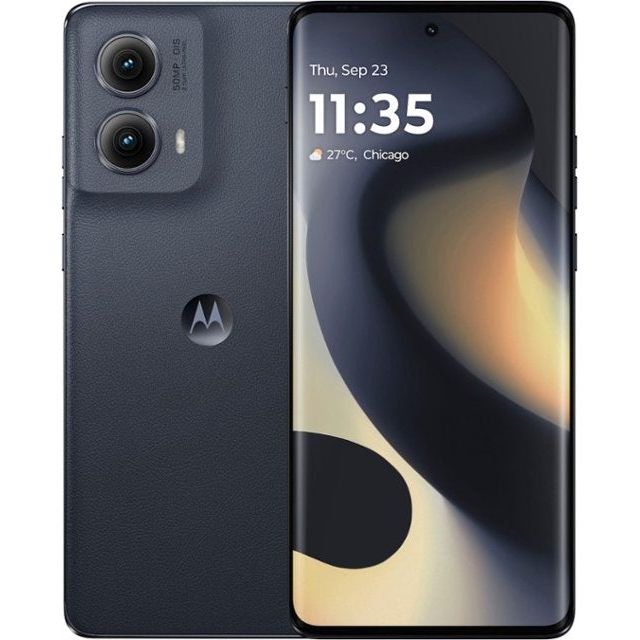 Motorola Edge 2024 Unlocked Smartphone 256GB Midnight Blue - Premium Android Phone for Streaming, Gaming & Productivity