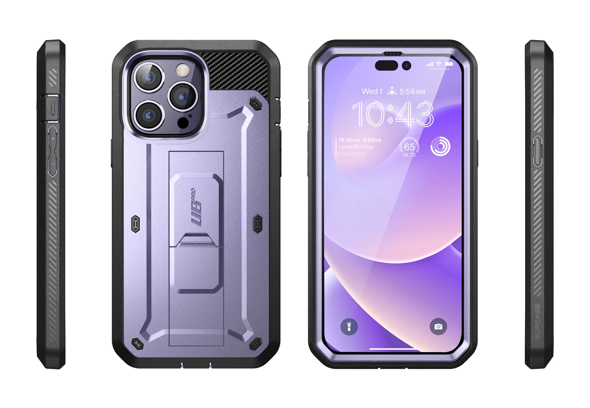 iPhone 14 Pro Max 6.7 Inch Unicorn Beetle PRO Rugged Case - Shockproof & Drop Protection - Deep Purple - Perfect for Outdoor Adventures & Extreme Sports