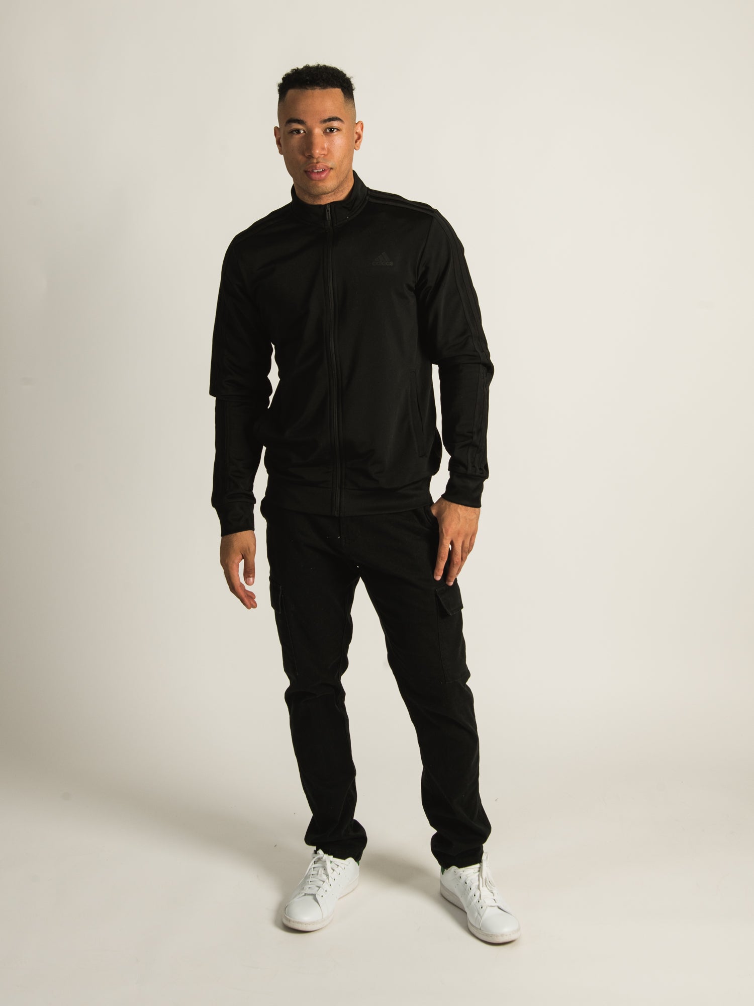 Adidas 3-Stripe Track Full Zip Hoodie - Men's Athletic Jacket for Running & Casual Wear | Clearance Sale