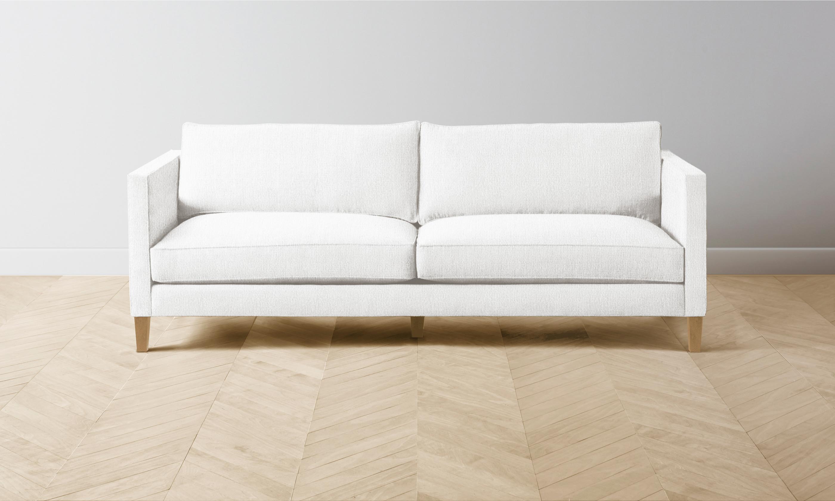 Crosby Sectional Sofa - Performance Bouclé Polar Fabric, Modern & Comfortable for Living Room, Family Room, or Lounge Area
