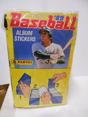 1989 Panini Baseball Complete Factory Sealed 100-Pack Box - Rare Vintage Collectible for Sports Memorabilia & Card Trading Enthusiasts