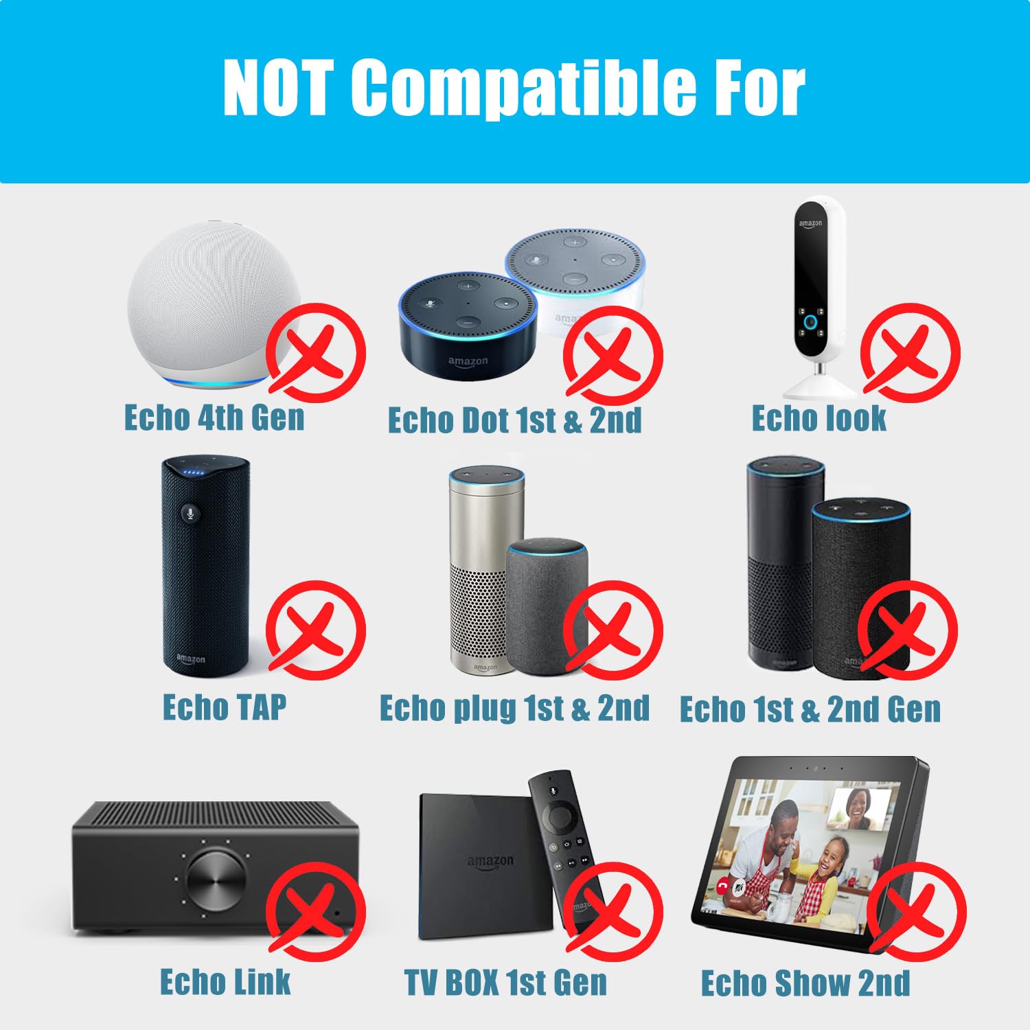 BOEEA 15W Replacement Power Cord for Amazon Echo Dot 3rd/4th/5th Gen, Kids Edition, Echo Show 5, Echo Pop, Fire TV Cube - 6.5ft AC Adapter Charger - Perfect for Home, Office & Travel Use
