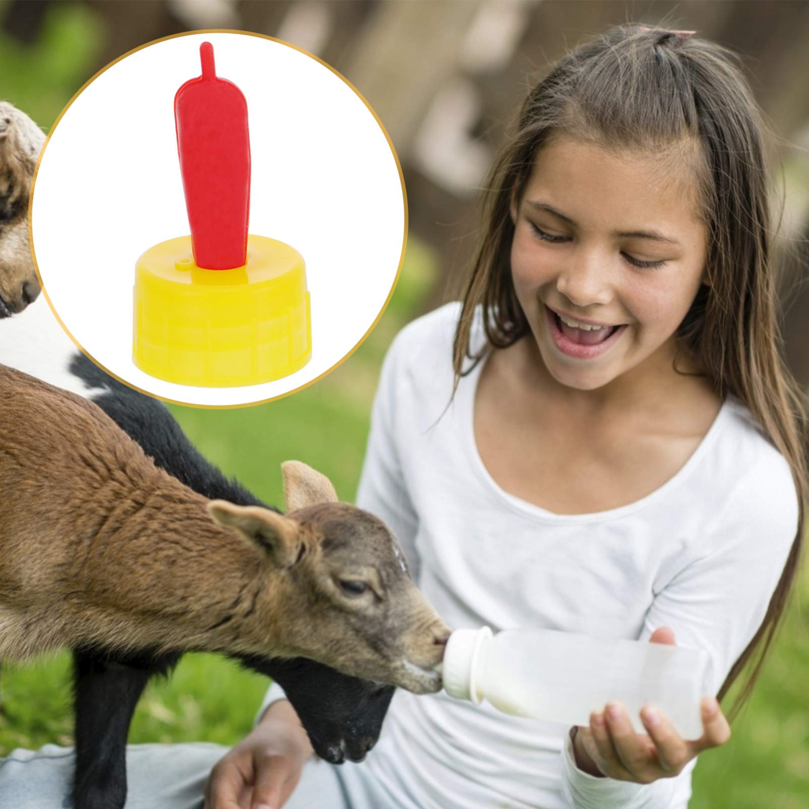 Balacoo 8-Pack Goat Pacifier Lamb Milk Feeder for Pets - Durable Pet Feeding Bottle for Dogs, Puppies, and Small Animals - Ideal for Newborn Pets, Farm Animals, and Pet Care at Home