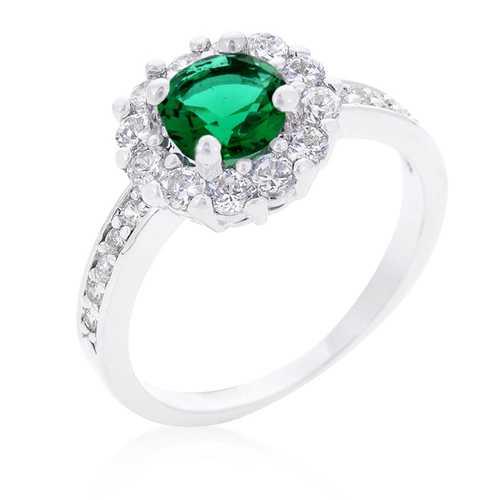 Bella Green Birthstone Engagement Ring - Elegant & Timeless Jewelry for Proposals, Anniversaries & Special Occasions
