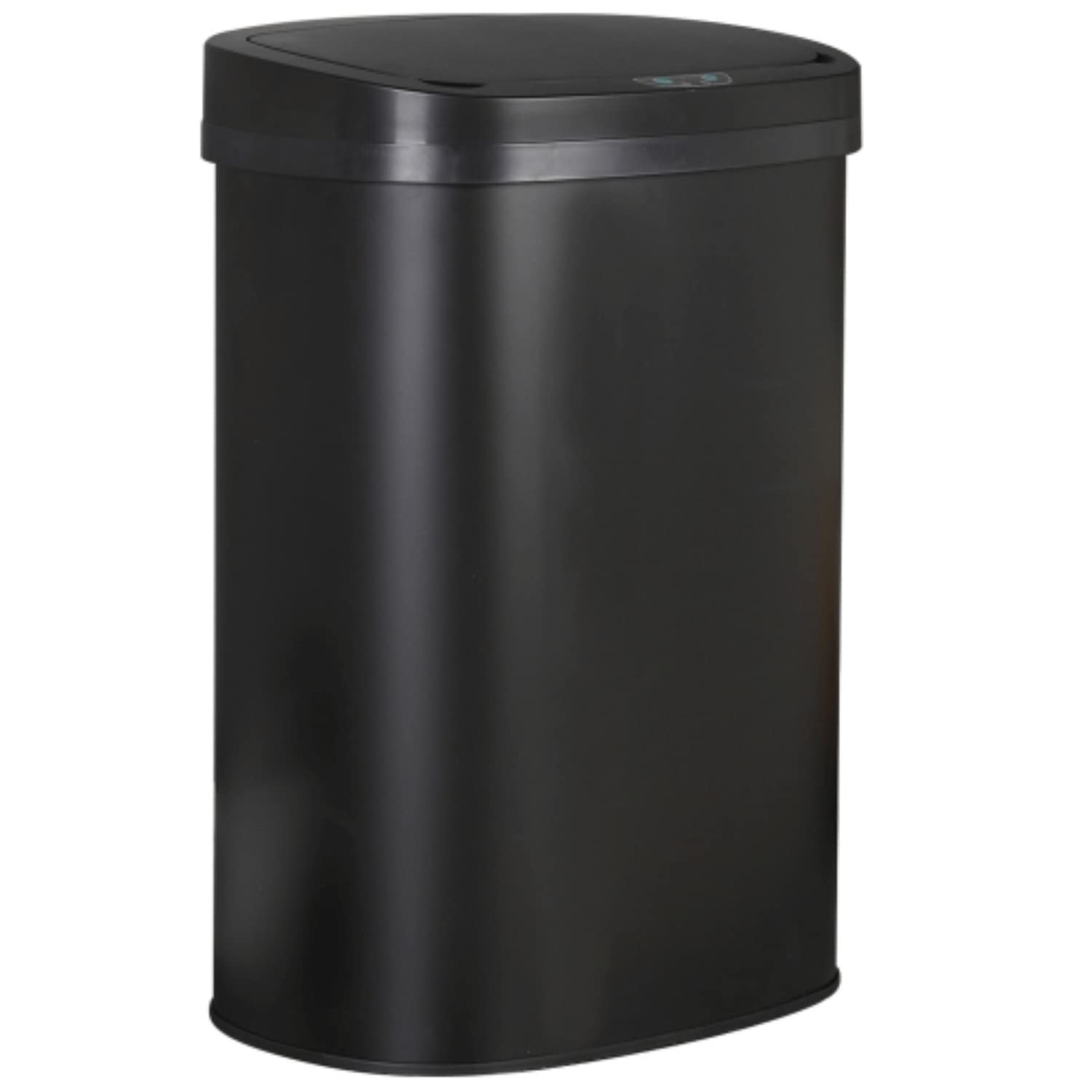 Automatic Touchless Motion Sensor Trash Can - 13 Gallon/50L Stainless Steel Kitchen Garbage Bin with Lid, Brushed Metal Design for Home, Office & Restaurant Use - White (Ideal for Indoor Waste Disposal)