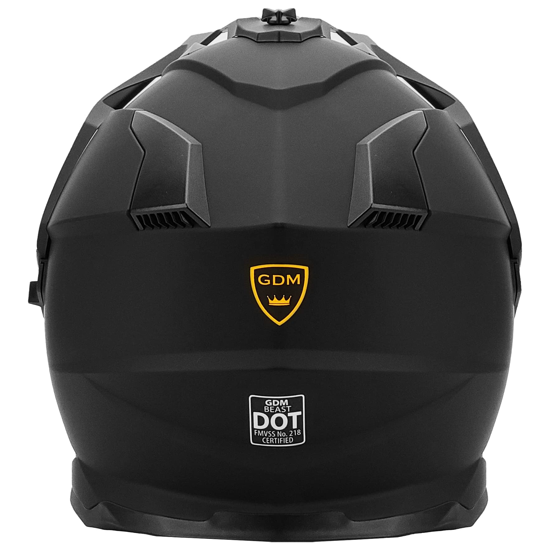 GDM Dual Sport Motorcycle Helmet - DOT Certified Off-Road & Street Bike Helmet for Men & Women - Lightweight & Ventilated for Adventure Riding & Commuting