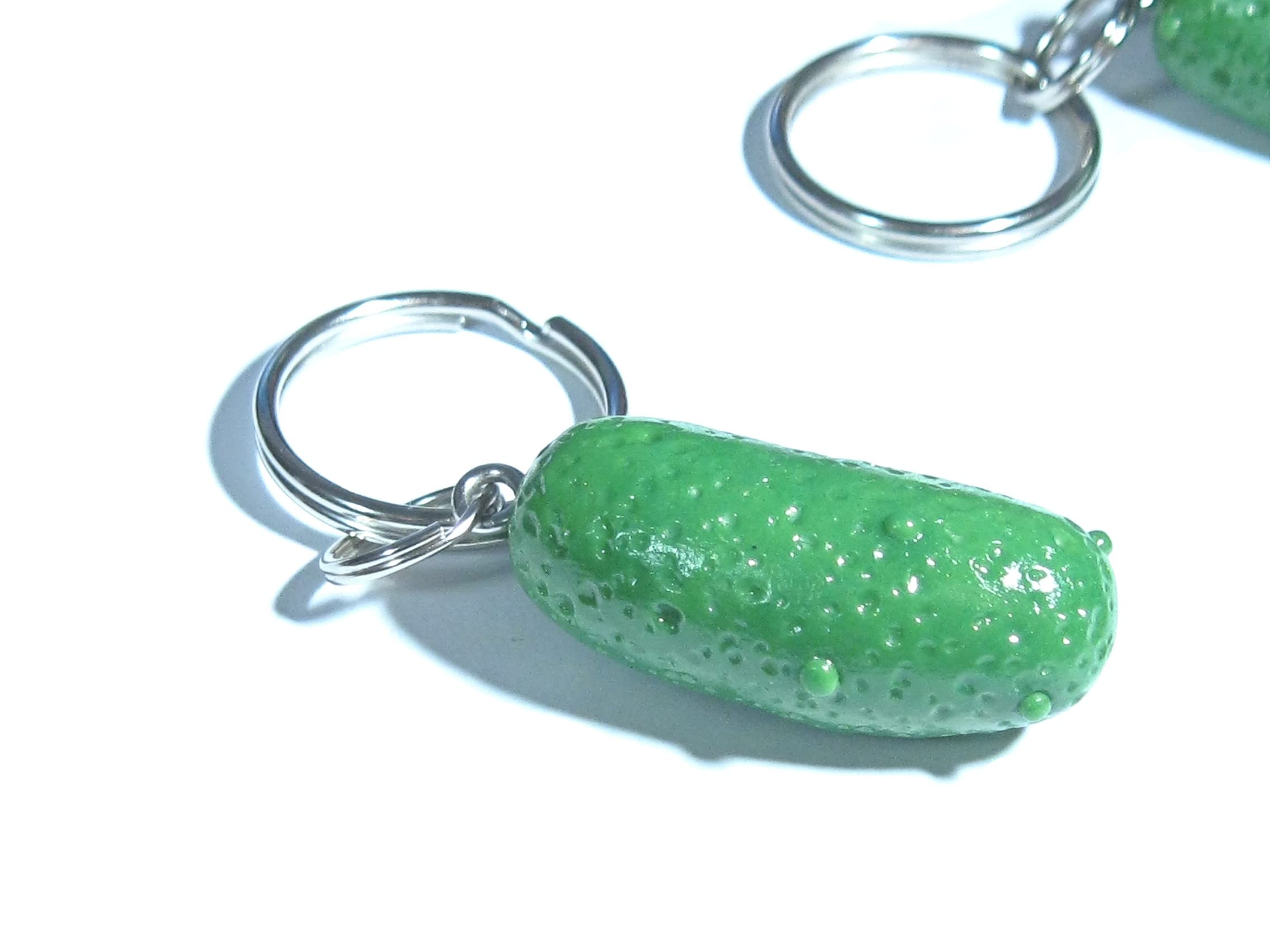 Mini Pickle Keychain - Cute Tiny Food Jewelry Accessory for Backpacks, Gifts & Kawaii Fashion