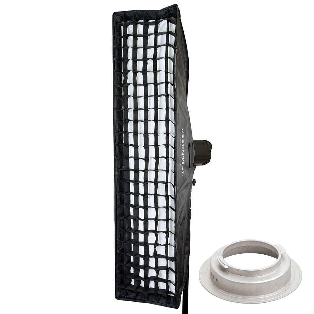 Super Large Strip Softbox & Honeycomb Grid (30x120cm) - Professional Photography Lighting for Studio, Portrait, and Product Shots