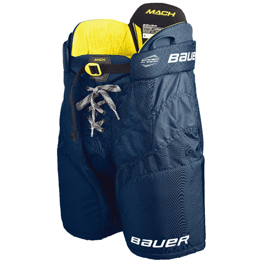 Bauer Supreme Mach Youth Ice Hockey Pants - Protective Hockey Gear for Boys & Girls - Perfect for Ice Skating, Hockey Practice & Games