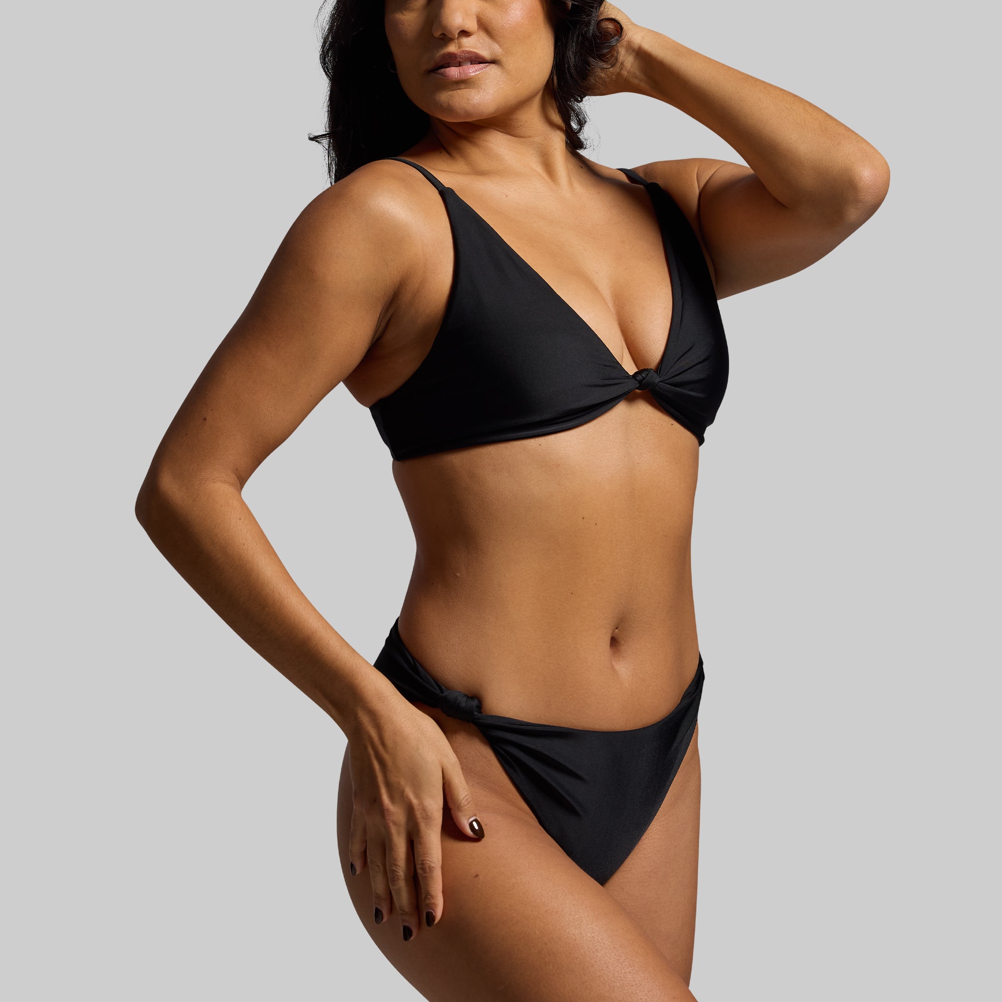 Solstice Black Bikini Bottom - High-Quality Swimwear for Women | Perfect for Beach, Pool, and Summer Vacations