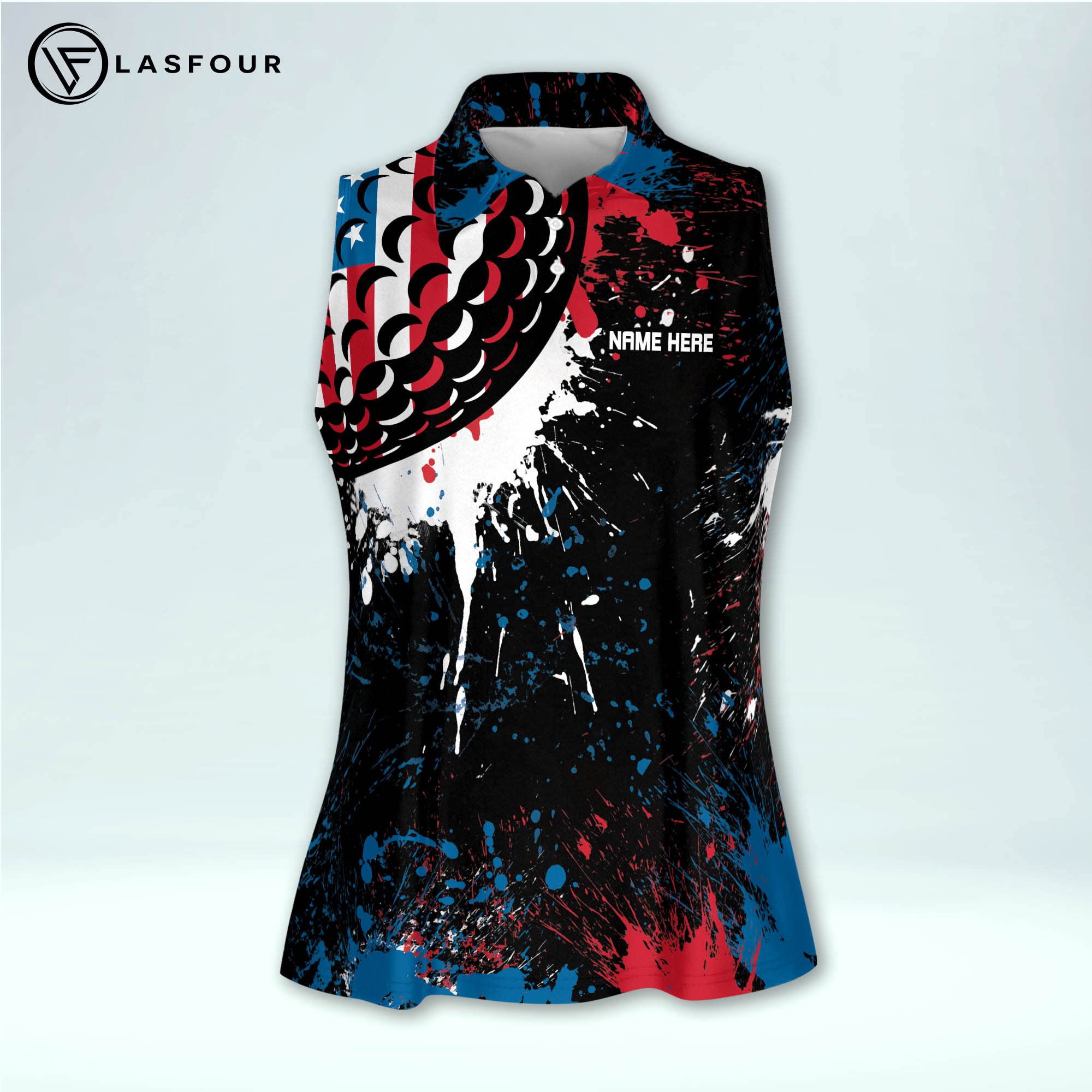 Custom Funny Sleeveless Golf Shirts for Women - Breathable Moisture-Wicking Ladies Golf Polo - Perfect for Summer Golf Outings & Casual Wear