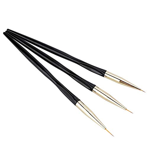 **3Pcs Professional Nail Art Pen Set - Designer Brush for Manicure, Line Drawing & Painting | Perfect for DIY Nail Art, Salon & Home Use**