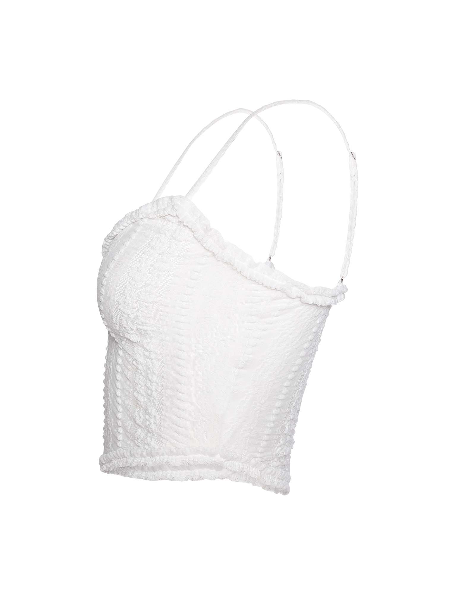 Sopha Two Piece Top - White | Stylish Women's Crop Top & Skirt Set for Summer, Beach, and Casual Outings