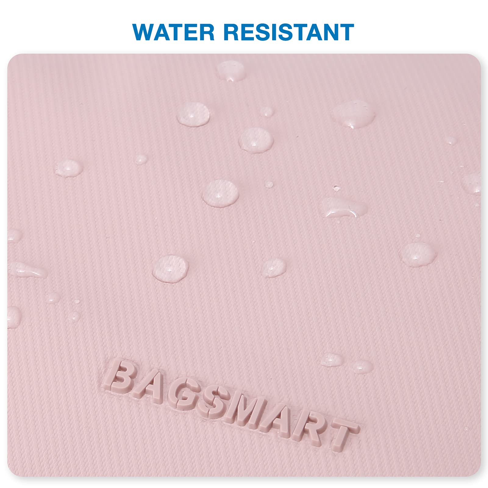 BAGSMART Water-Resistant Men's Travel Toiletry Bag - Large Pink Dopp Kit Organizer for Shaving Essentials & Bathroom Accessories | Perfect for Gym, Camping & Business Trips