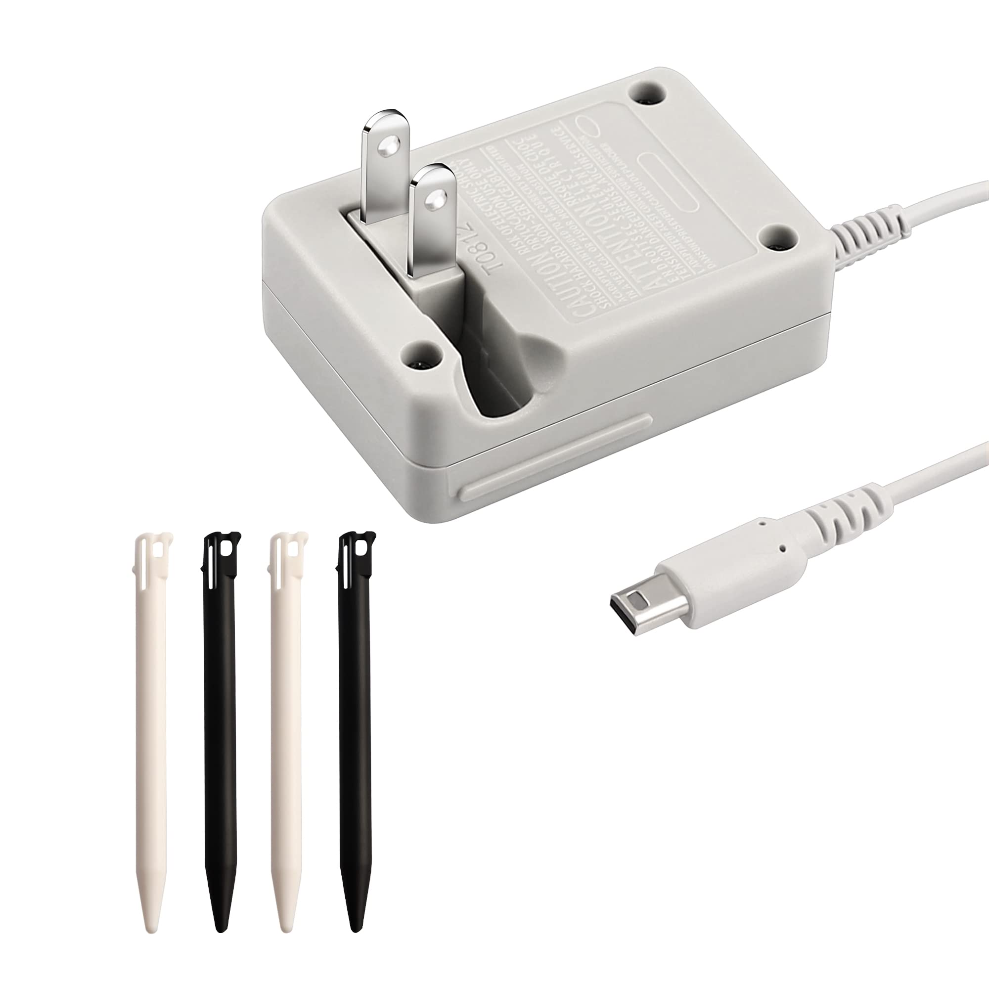 Nintendo 3DS Charger Kit - AC Power Adapter & Stylus Pen Set - Wall & Travel Charger with 100-240V Power Cord - Perfect for Gaming On-The-Go & Home Entertainment