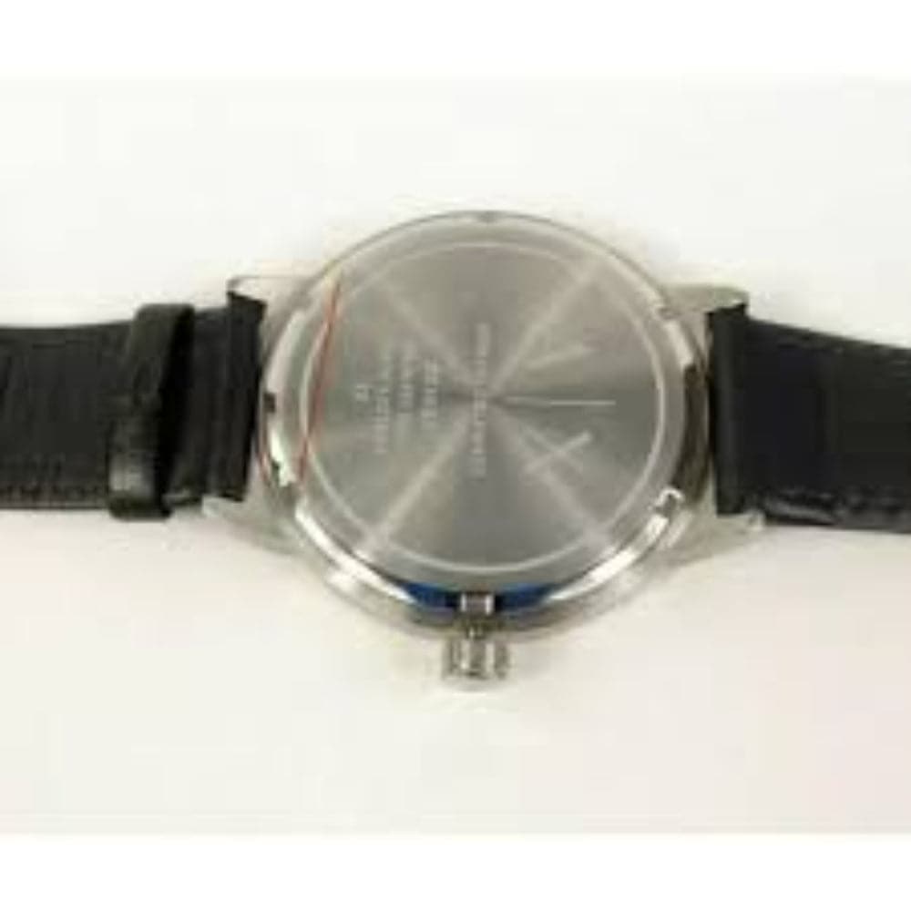 ARMANI EXCHANGE AX1463 Men's Two-Tone Stainless Steel Watch with Black Leather Strap - Quartz Analog Watch for Business, Casual & Formal Occasions