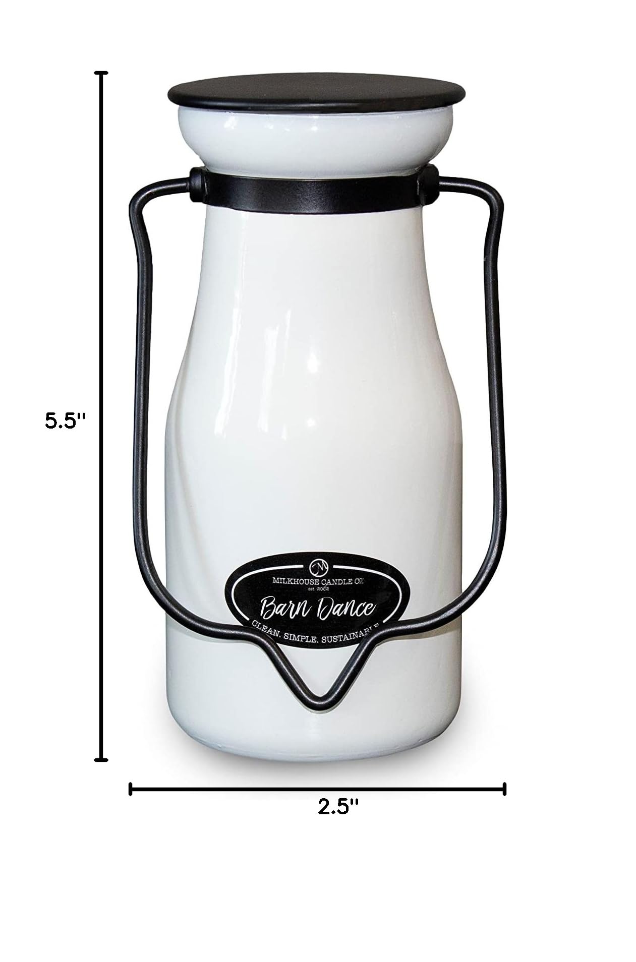 Milkhouse Candle Company Creamery Glow Collection - 8oz Soy Scented Candle in Butter Jar (Barn Dance Fragrance) for Home Decor, Relaxation & Romantic Ambiance