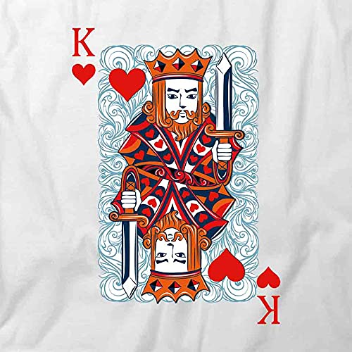 King Graphic T-Shirt - White Printed Cotton Tee for Men | Casual Wear, Street Fashion, Everyday Outfits